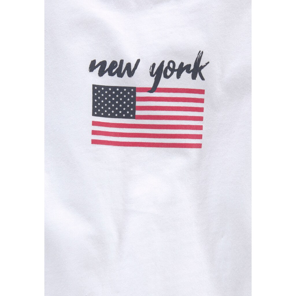 Arizona T-Shirt »New York«, in kurzer Form
