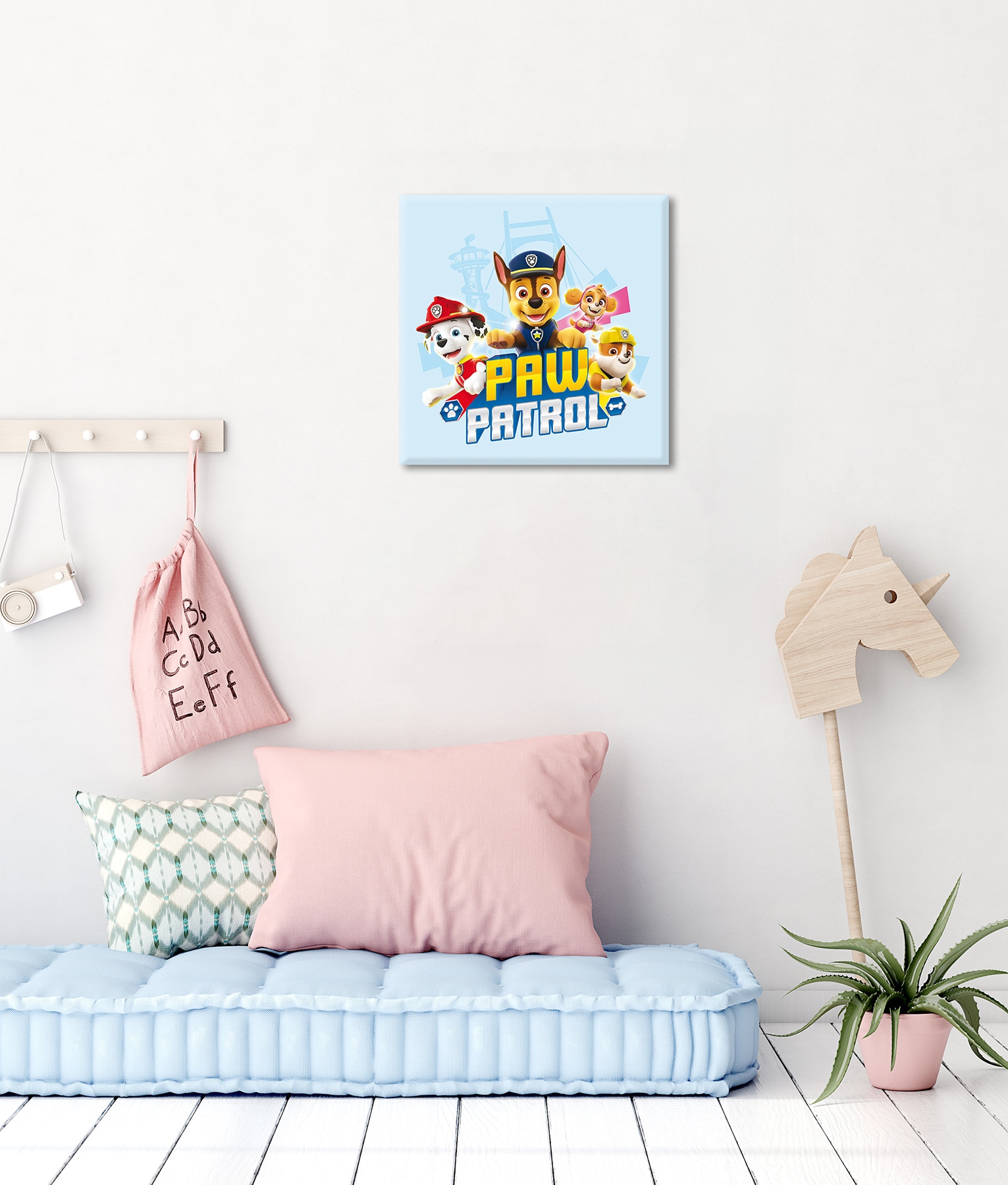 Bönninghoff Leinwandbild »Wandbild PAW PATROL 35x35 cm – Leinwandbild Keilrahmen Deko modern« Hunde | Paw Patrol 1 Stk. tlg. auf Keilrahmen gespannt