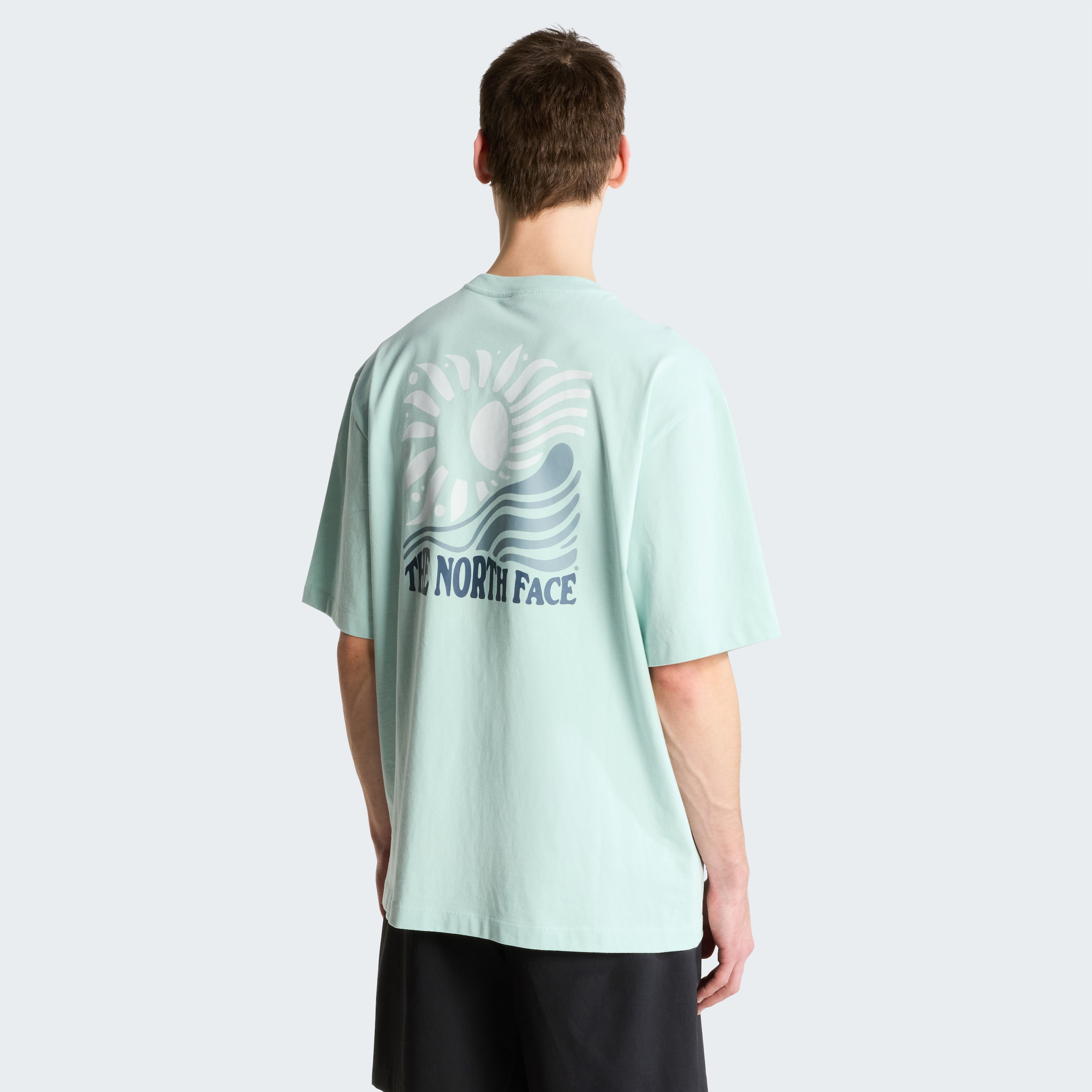The North Face T-Shirt »M SUN OVERSIZE SHORT SLEEVE TEE-GRAPHIC« sportlicher Stil, Kurzarm, für sportliche Aktivitäten und Freizeit