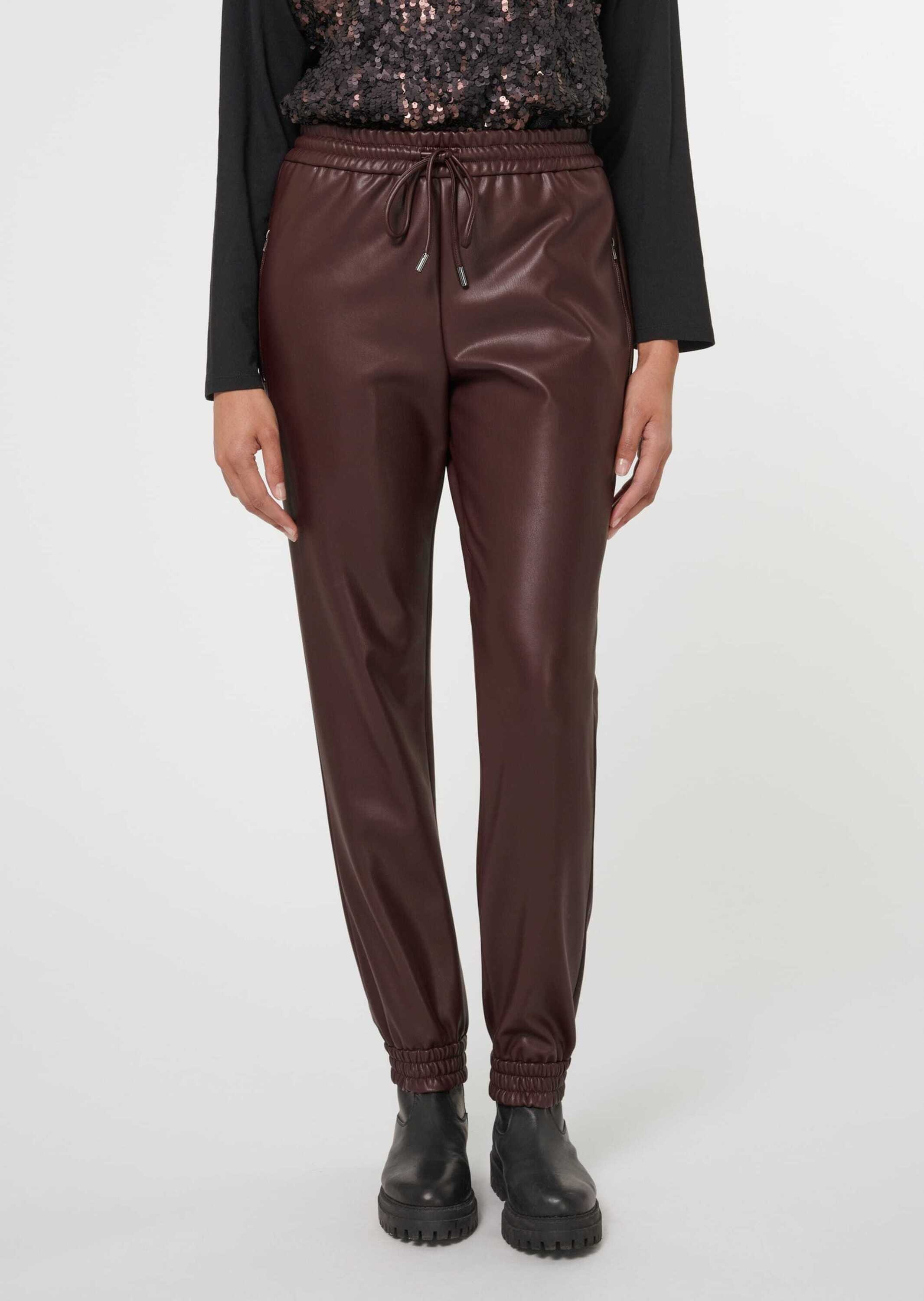 MADELEINE Jogger Pants »Hose Jogg-Pants in edler Lederoptik«