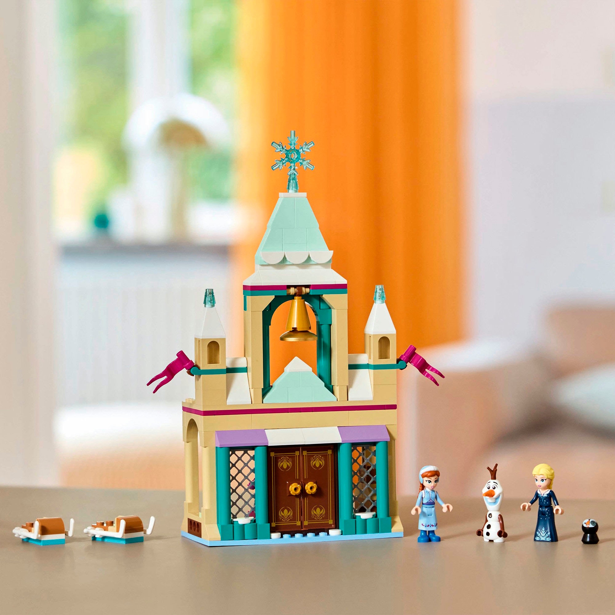 LEGO® Konstruktionsspielsteine »Das Arendelle Schloss (43265), LEGO Disney Princess«, (177 St.), Made in Europe