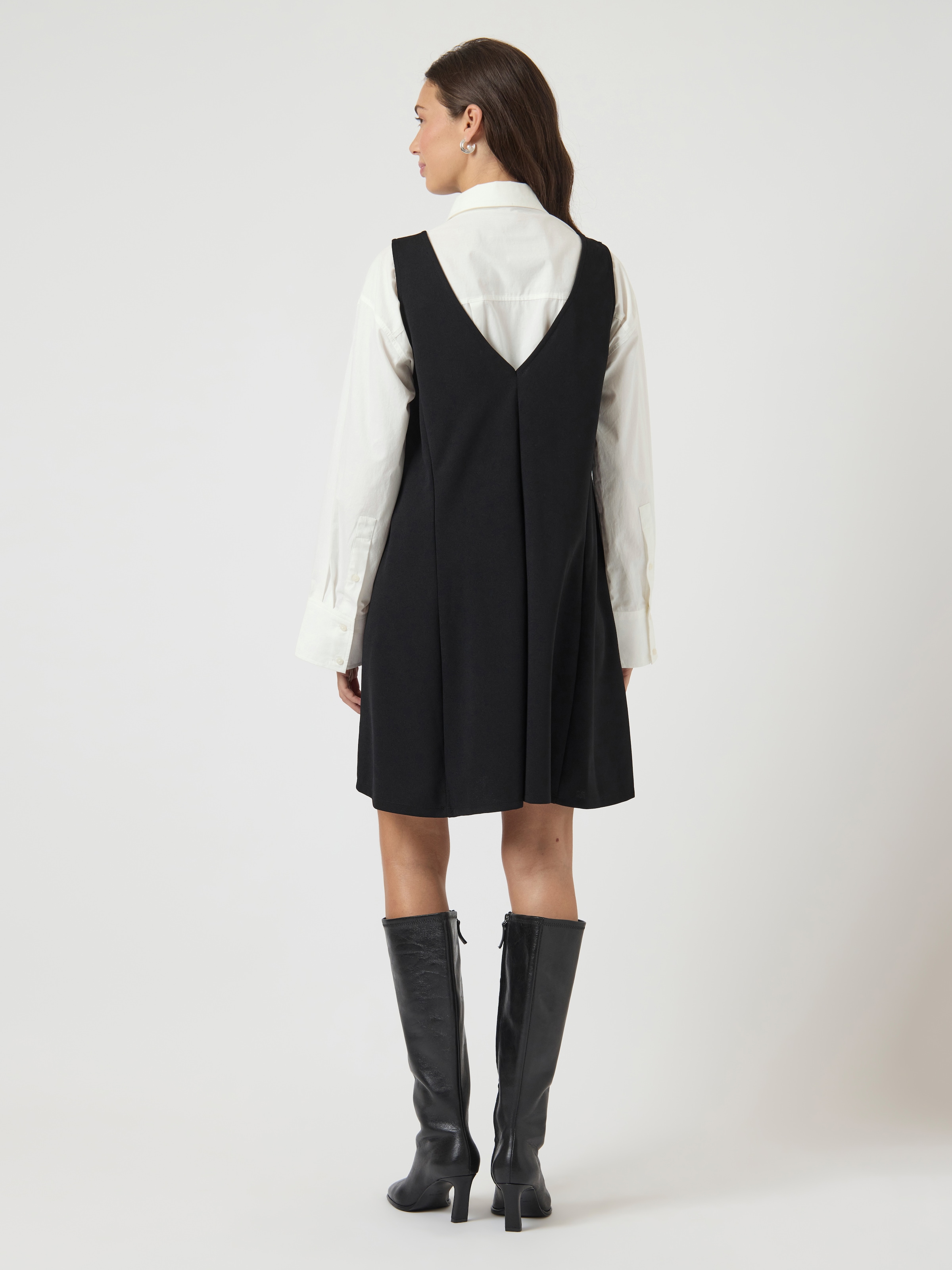 Y.A.S Minikleid »YASMALEA SL WIDE DRESS S. NOOS« Pattentaschen Kunstfaser mit Stretch, loose fit