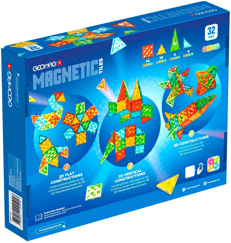 Geomag™ Magnetspielbausteine »GEOMAG™ Magnetic Tiles«, (32 St.)
