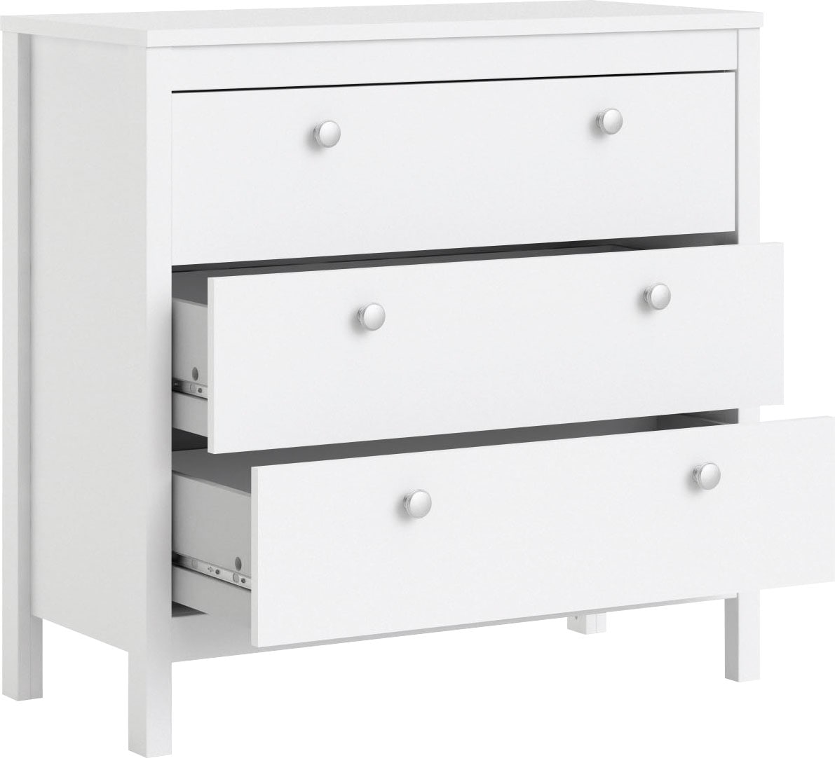 Home affaire Kommode »Madrid, Aufbewahrung, Schubladenschrank, Stauraum«, mit 3 Schubladen, Breite 82,3 cm