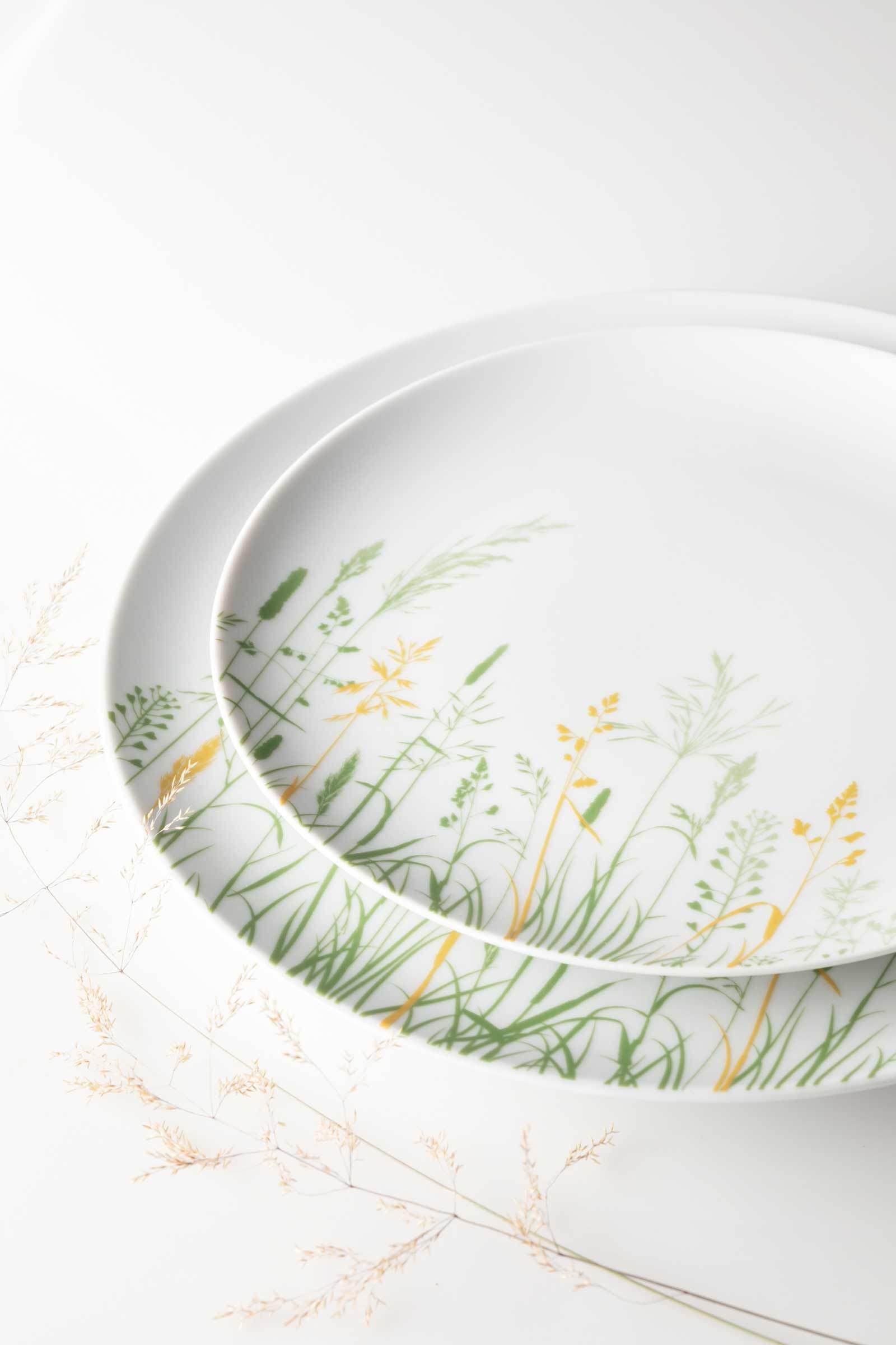 Seltmann Weiden Geschirr-Set »Tafelservice Liberty Meadow Grasses 12er Set bunt« Spülmaschinengeeignet, Mikrowellengeeignet, Ofenfest, Salamandergeeignet, Kühlschrankgeeignet, Gefrierschrankgeeignet