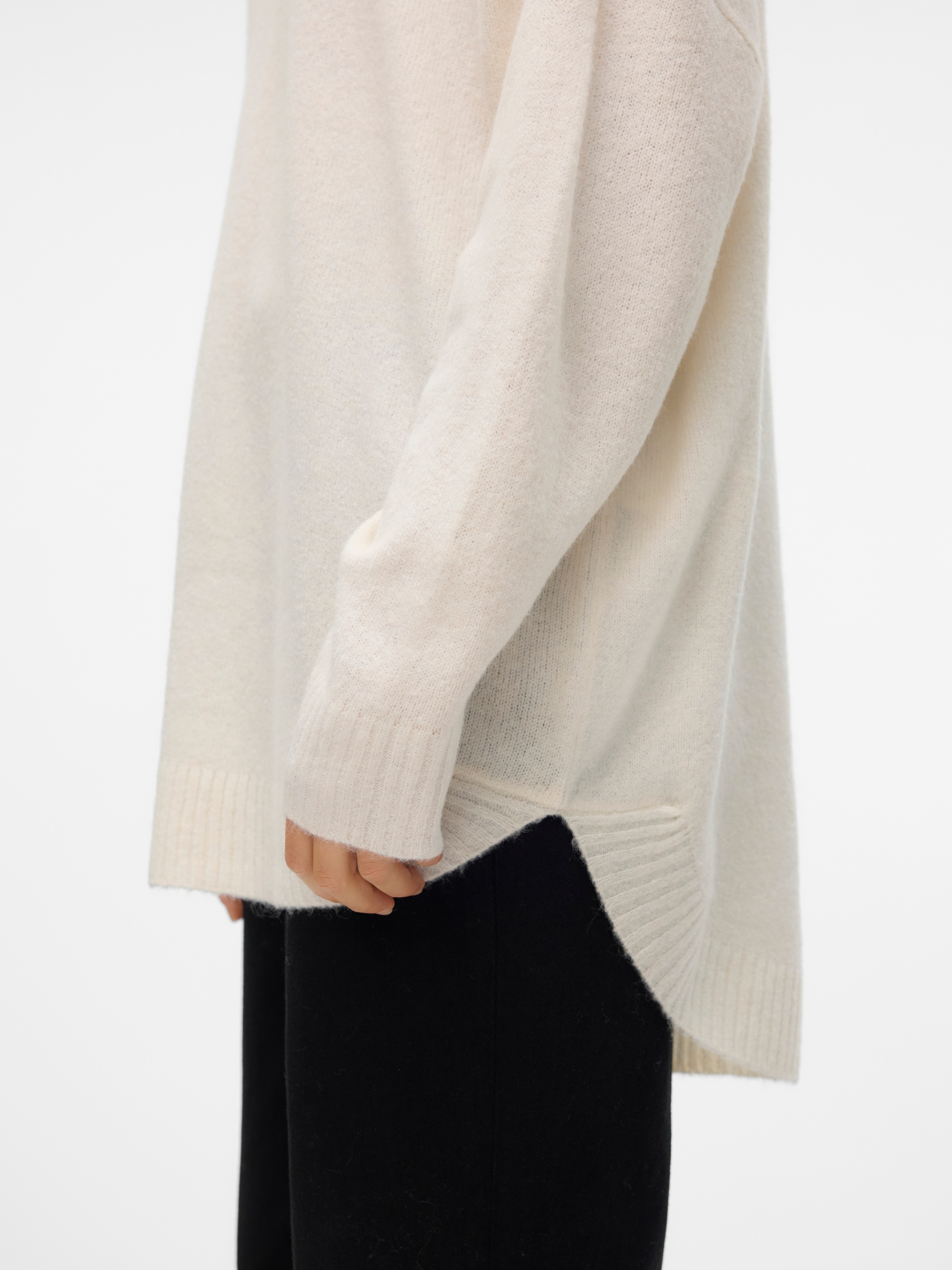 Vero Moda Strickpullover »VMPLAZA LS HIGHNECK LONG PULLOVER GA BOO«