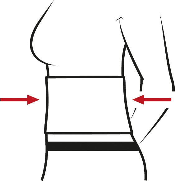Hydas Bauch- und Rückenstützgürtel »Stützbandage mit Outlast®«, in drei Stärken mit Outlast