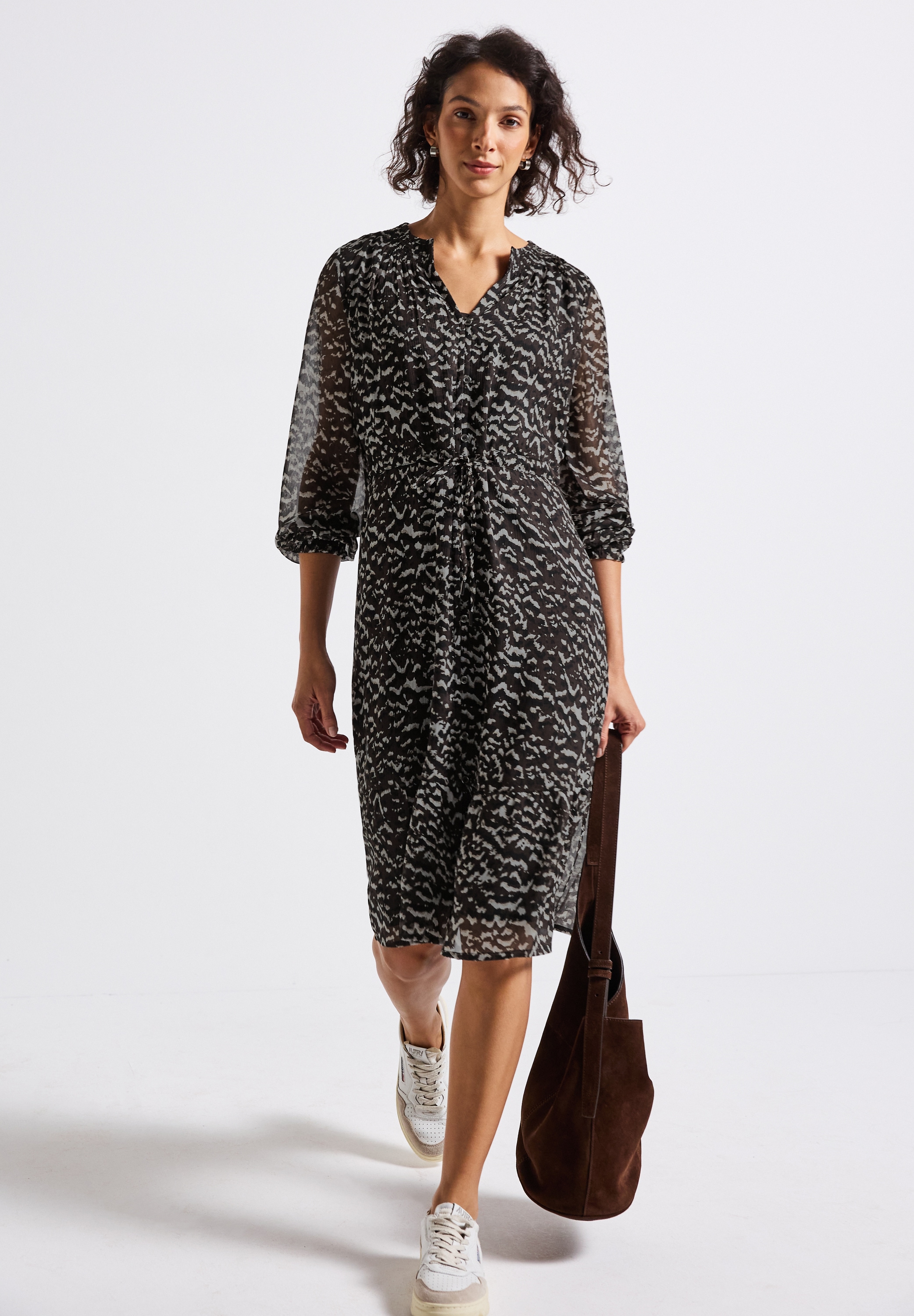STREET ONE Chiffonkleid, mit All-Over Print