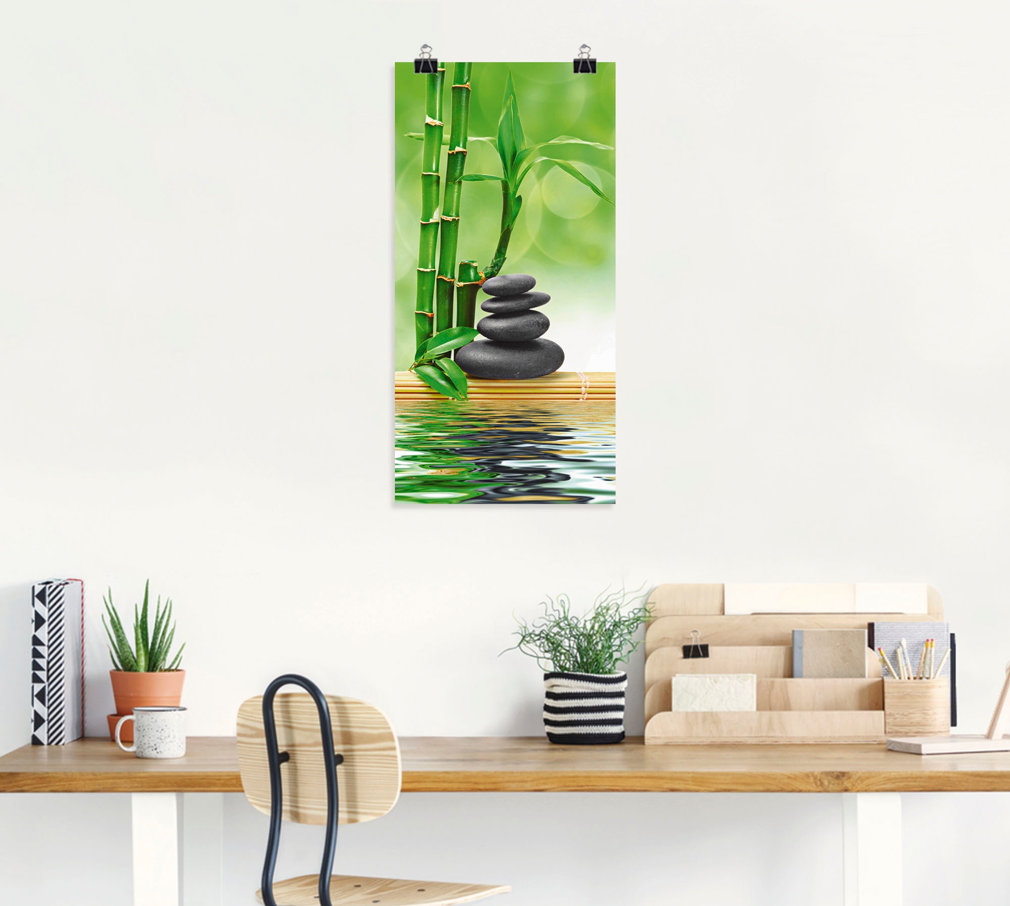 Artland Wandbild »Spa Konzept Zen Basaltsteine«, Zen, (1 St.), als Leinwandbild, Poster, Wandaufkleber in verschied. Größen