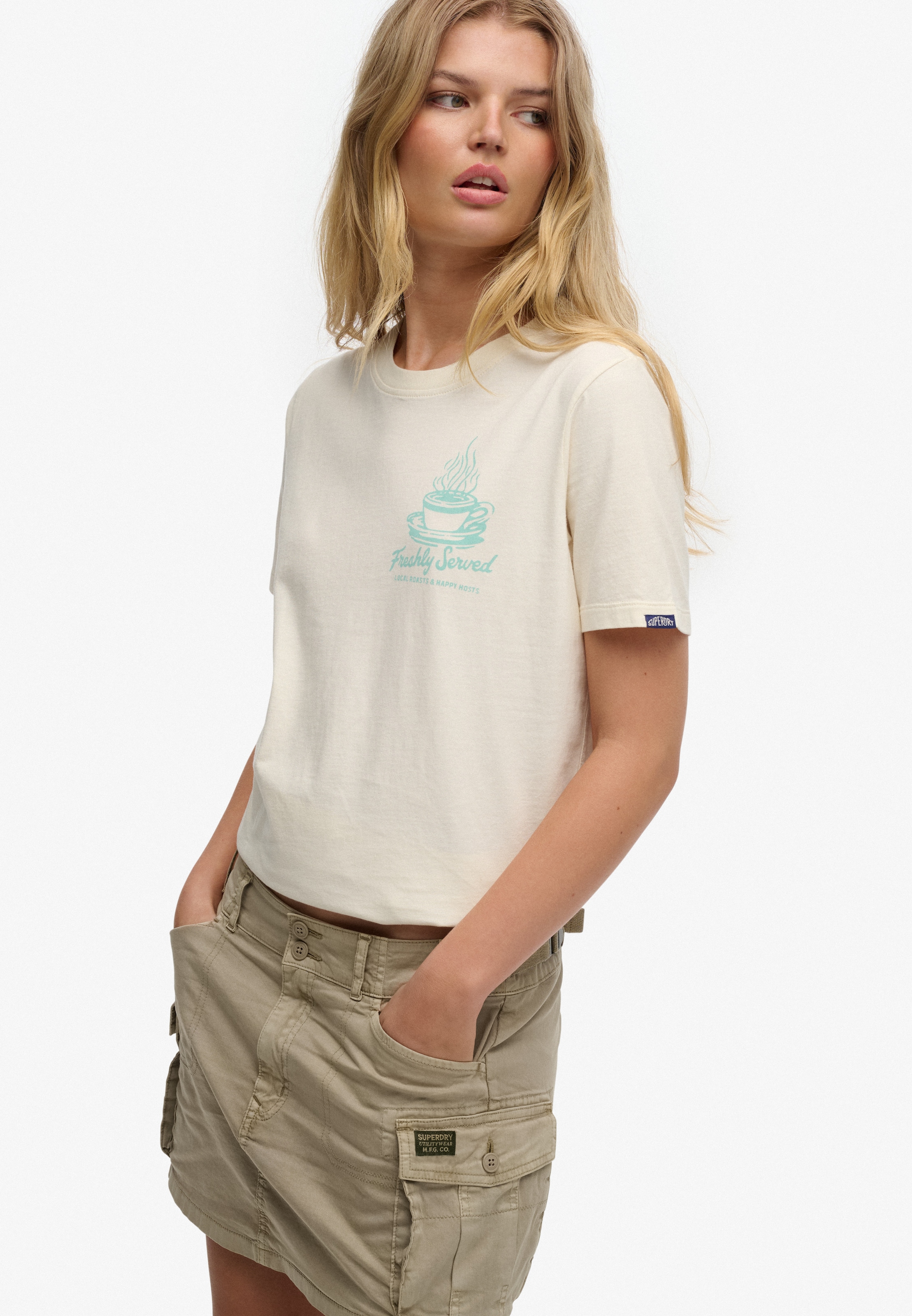 Superdry Print-Shirt »ROADSIDE TRADE RELAXED TEE«