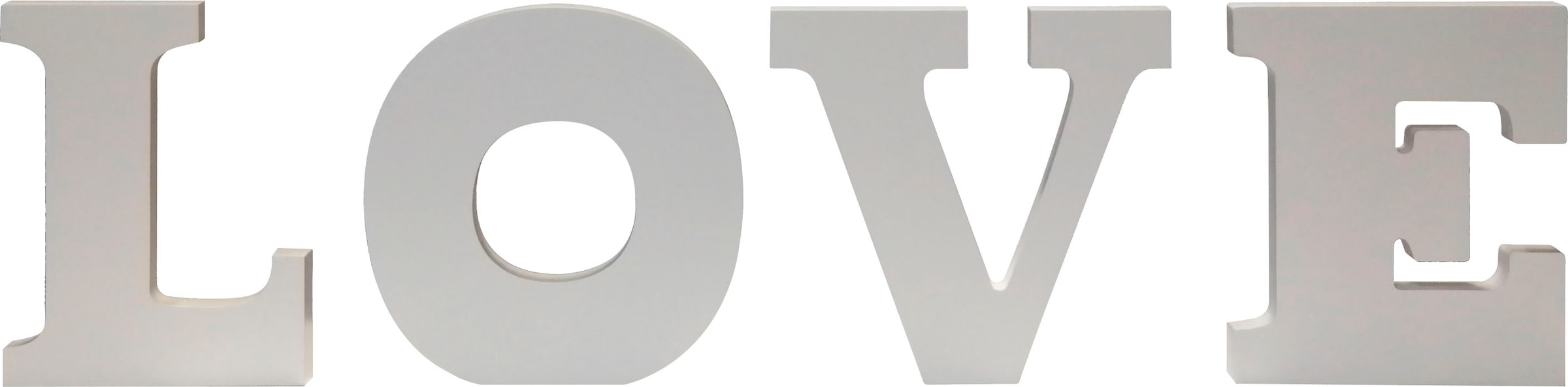 Deko-Buchstaben »Ylvie, weiß«, Deko Schriftzug "LOVE", Höhe 20 cm, Wohnzimmer