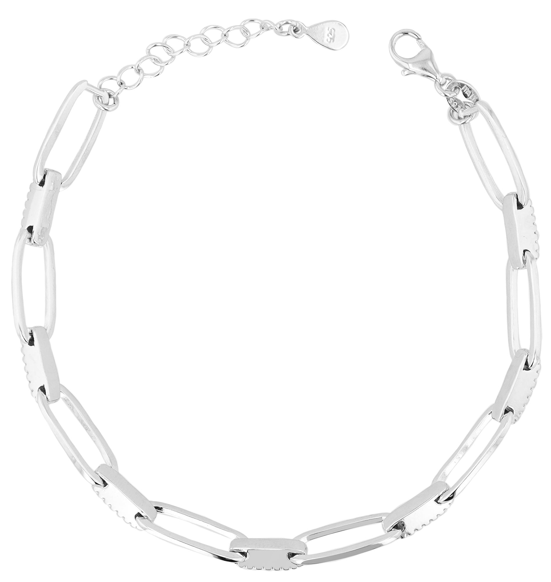 Adelia´s Armband »Damen Armband aus 925 Silber mit Zirkonia 18+3 cm«