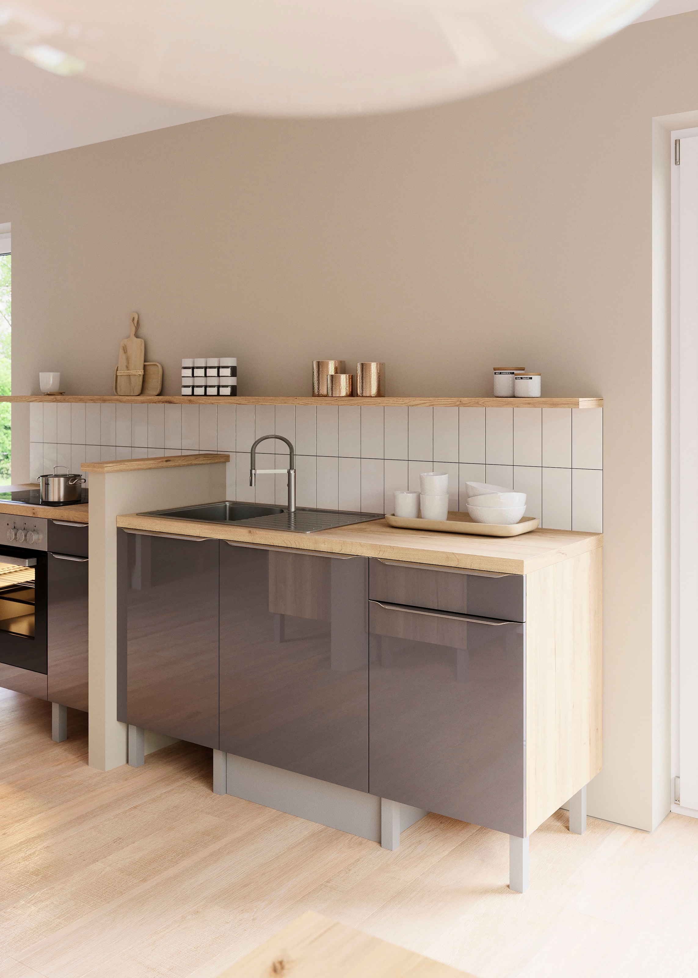 OPTIFIT Pantryküche »Lilly2« Breite 160 cm, wahlweise mit E-Geräten