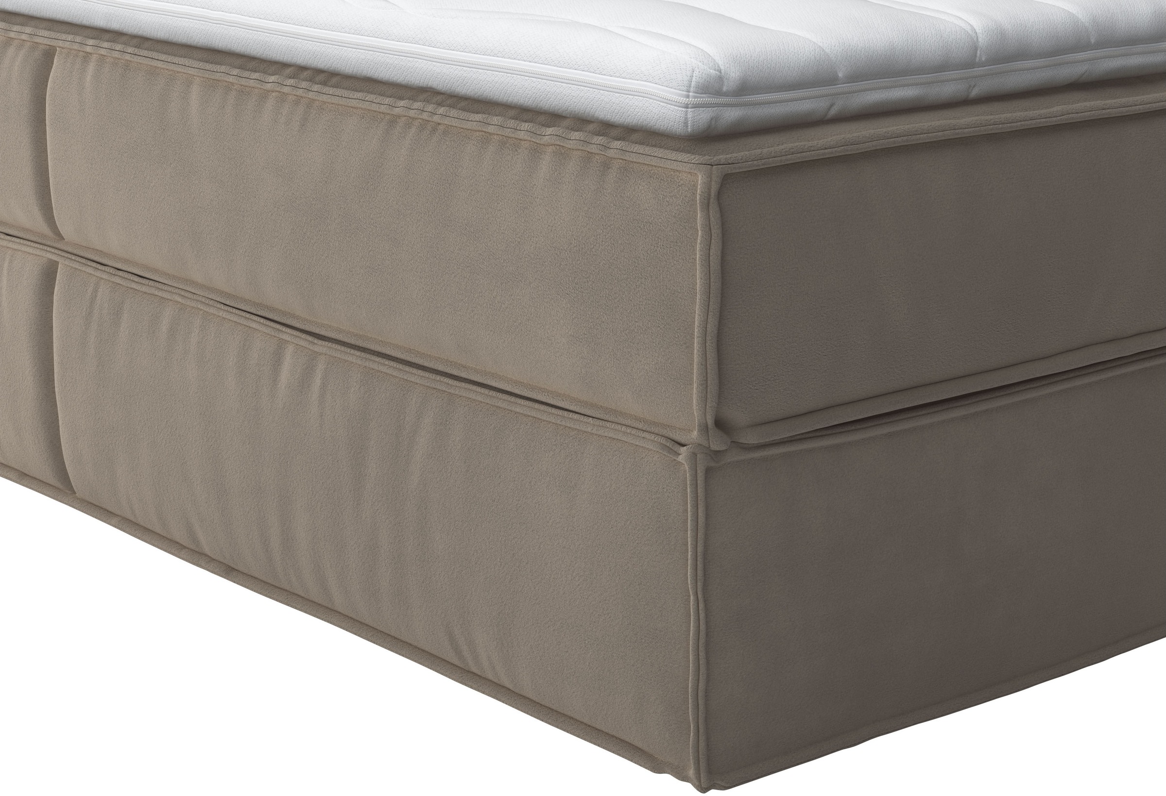 Home affaire Boxspringbett »Milano«, Boxbett inkl. Topper, 2 Matratzen, Härtegrade H2, H3 und H4 wählbar