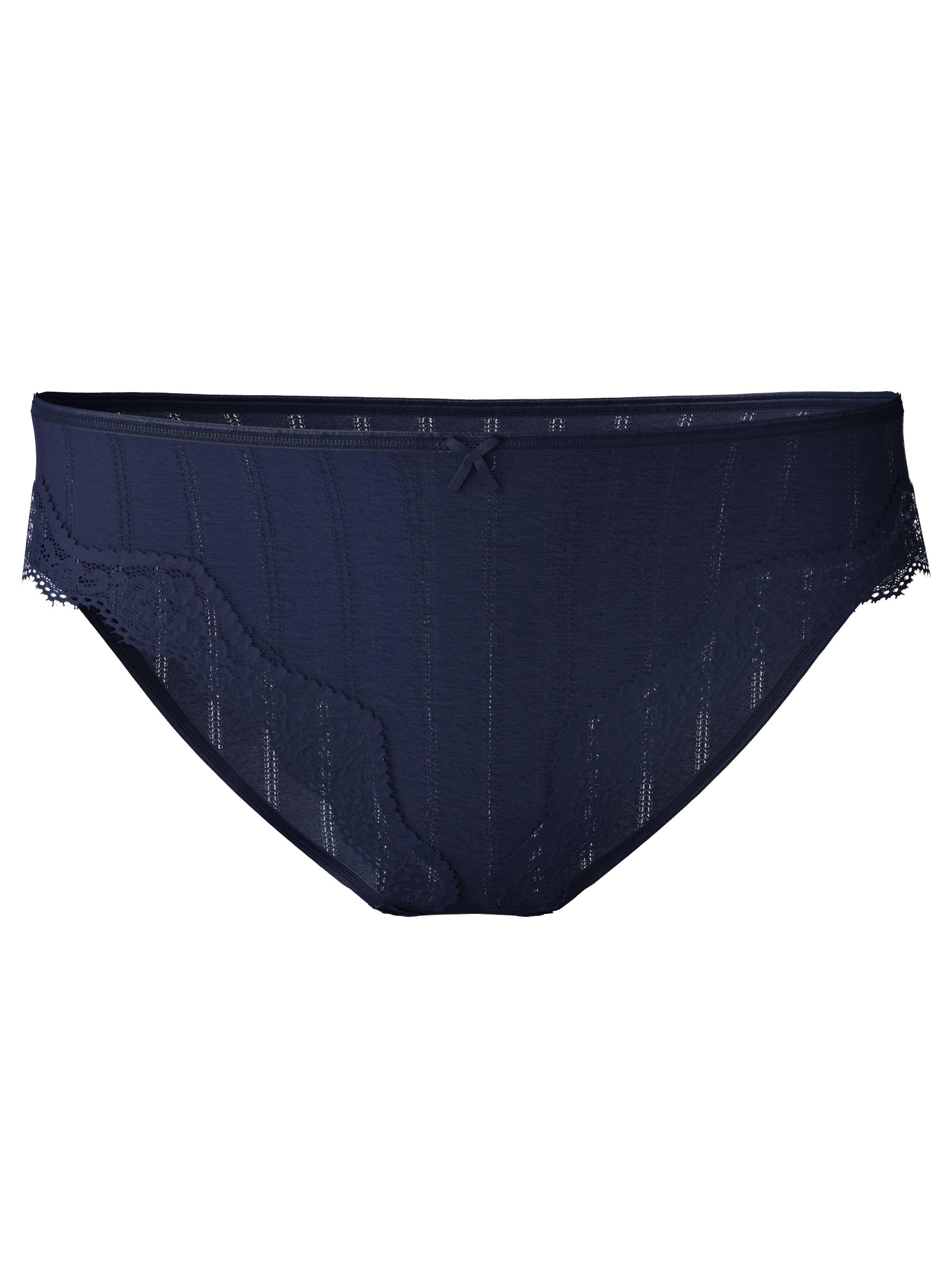 CALIDA Hüftslip »Etude Toujours«, Nadelstreifen-Optik, florale Spitze, Regular-Cut, Jacquard, elastisch
