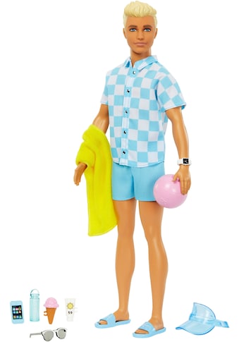 Anziehpuppe »Blonde Ken-Puppe mit Badehose und Strand-Accessoires«