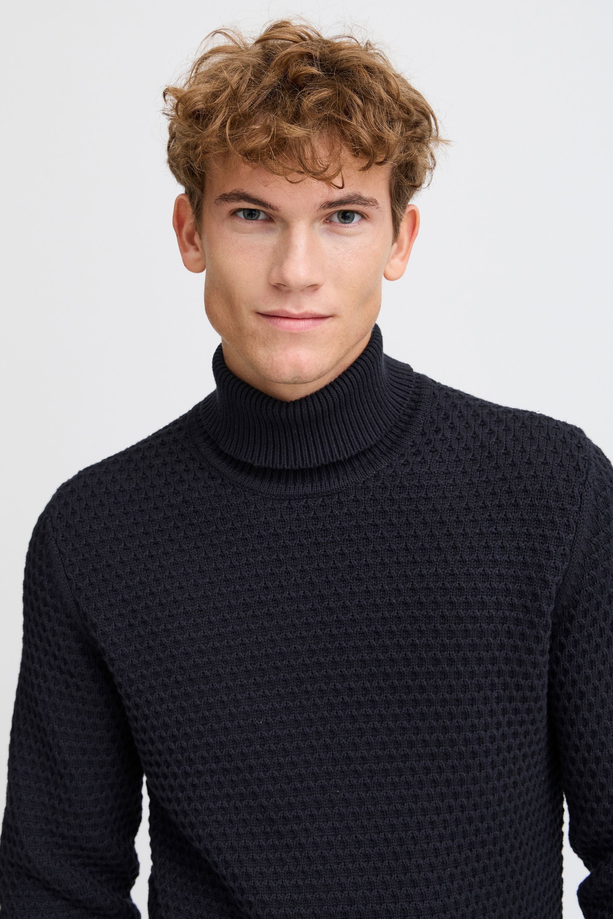 Casual Friday Strickfleece-Pullover »Strickpullover CFKARL structured roll neck knit«
