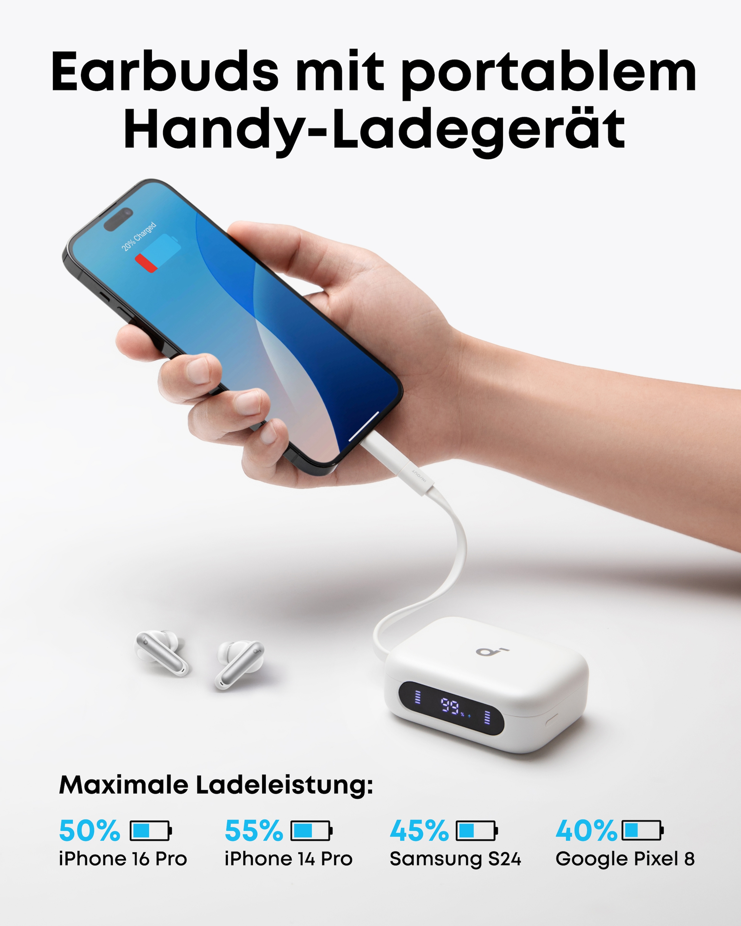 Anker wireless In-Ear-Kopfhörer »soundcore P41i« Bluetooth Active Noise Cancelling (ANC)