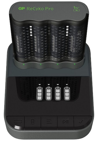 GP Batteries USB-Ladegerät »GP ReCyko P461«, mit 4 Steckplätzen für NiMH-Akkus, mit... kaufen