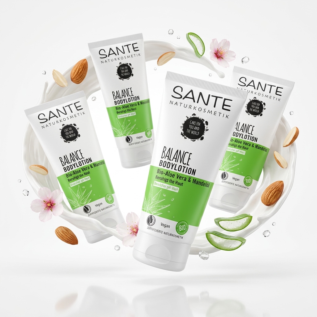 SANTE Bodylotion »Balance Bodylotion Bio-Aloe Vera & Mandelöl« Bodylotion, für die tägliche Körperpflege, mit Aloe Vera und Mandelöl