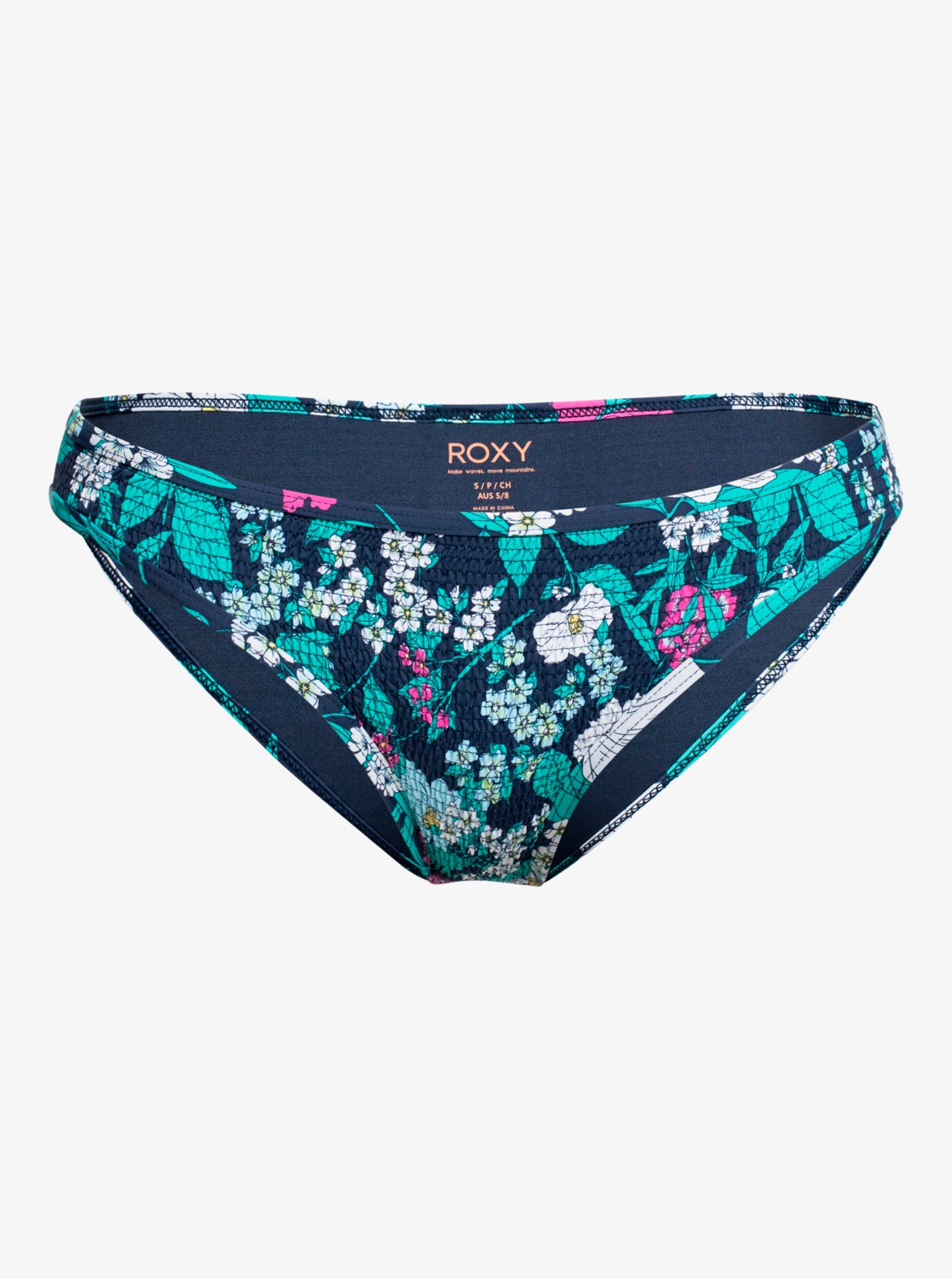Roxy Damen Bikini-Hose »Blossom Babe« in blau, Größe XXL