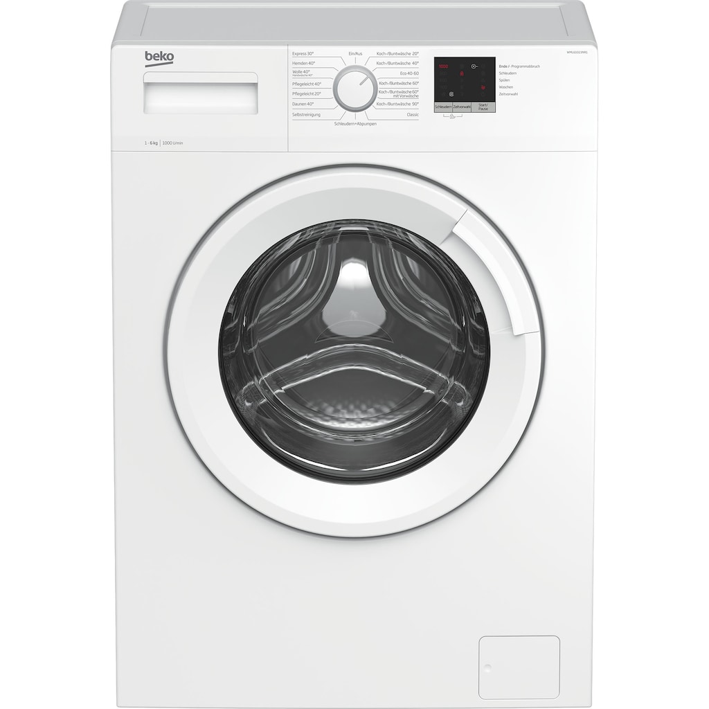 BEKO Waschmaschine »WML61023NR1«, WML61023NR1, 6 kg, 1000 U/min