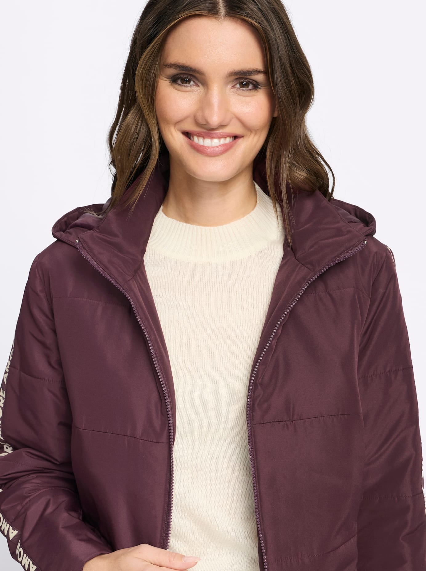 Classic Basics Steppjacke mit Kapuze