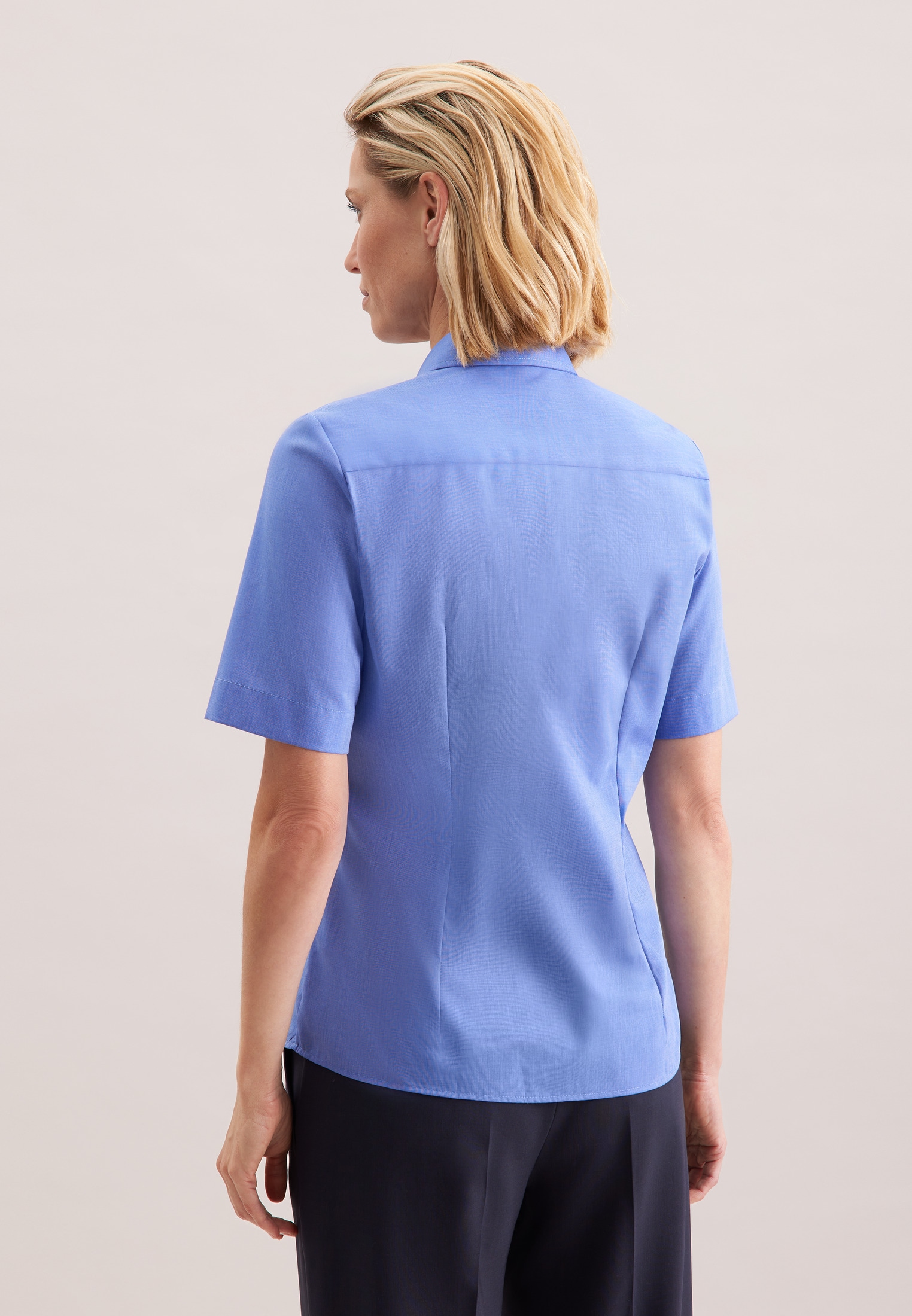 seidensticker Hemdbluse, 1/2 Kragen Uni