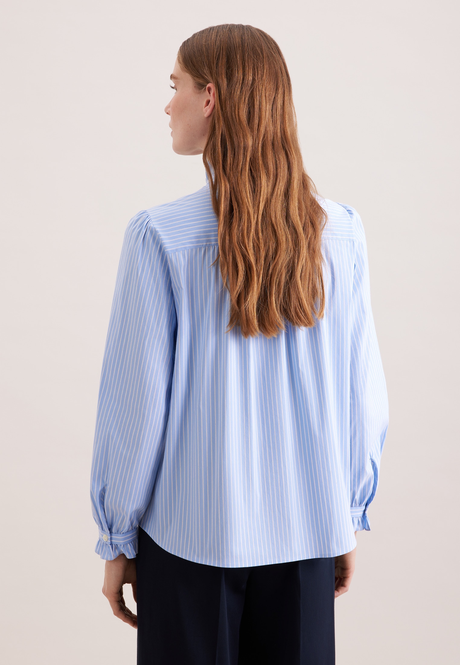 seidensticker Rüschenbluse 1/1 Gestreift