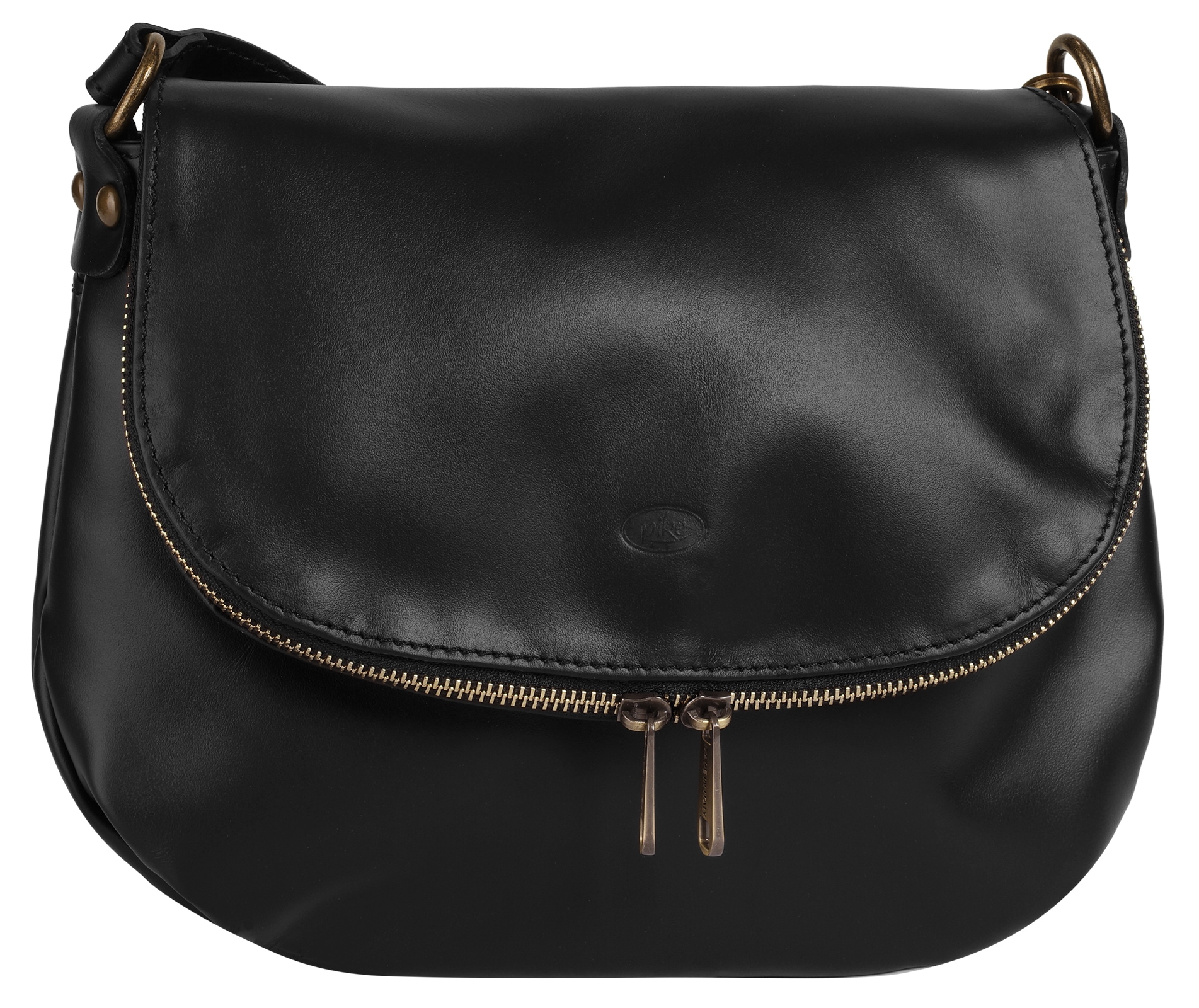 Piké Umhängetasche echt Leder, Made in Italy