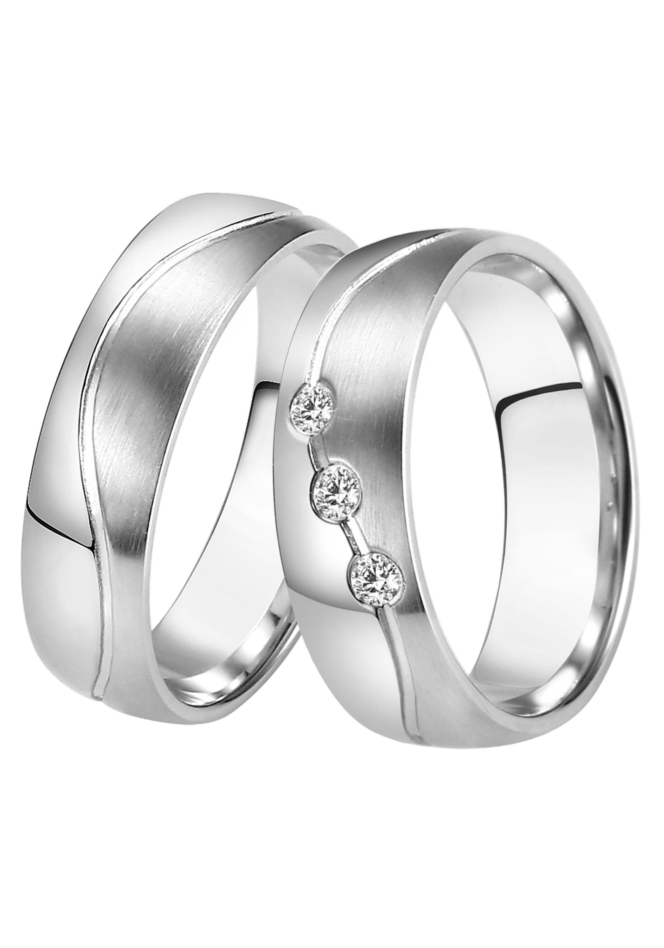 DOOSTI Trauring »Schmuck Ehering LIEBE«, Edelstahl o. Zirkonia Geschenk Germany, Made mit Trauring OTTOversand Partnerring ohne in bei