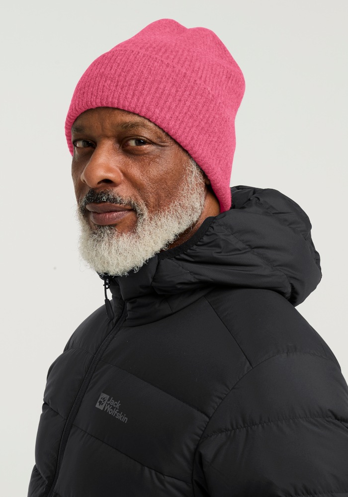 Jack Wolfskin Beanie »FUZZY BEANIE« Strickmütze, superweich, urbaner Look