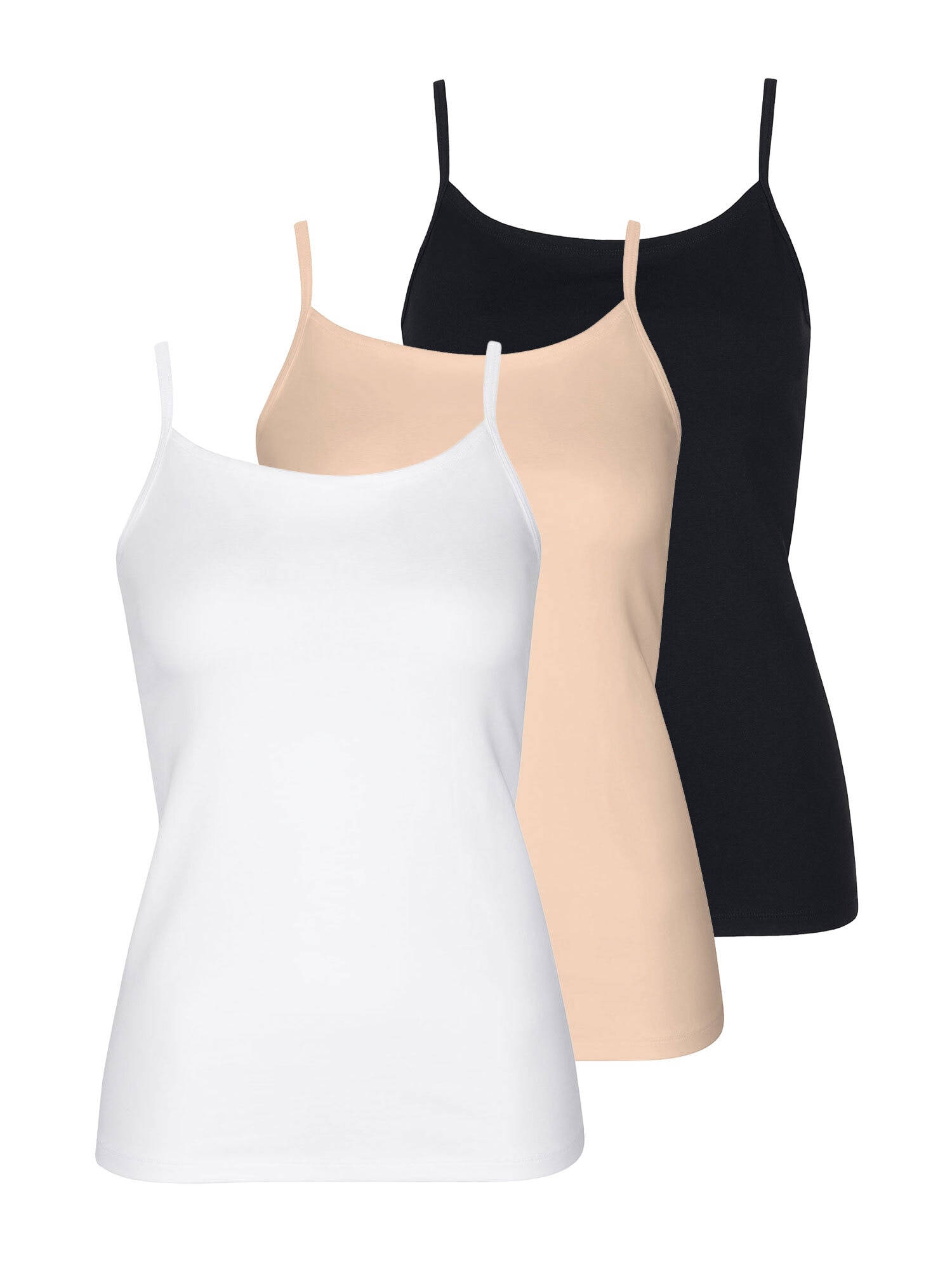 Lisca Achseltop »3er Pack Damen Trägerhemd Kaia«