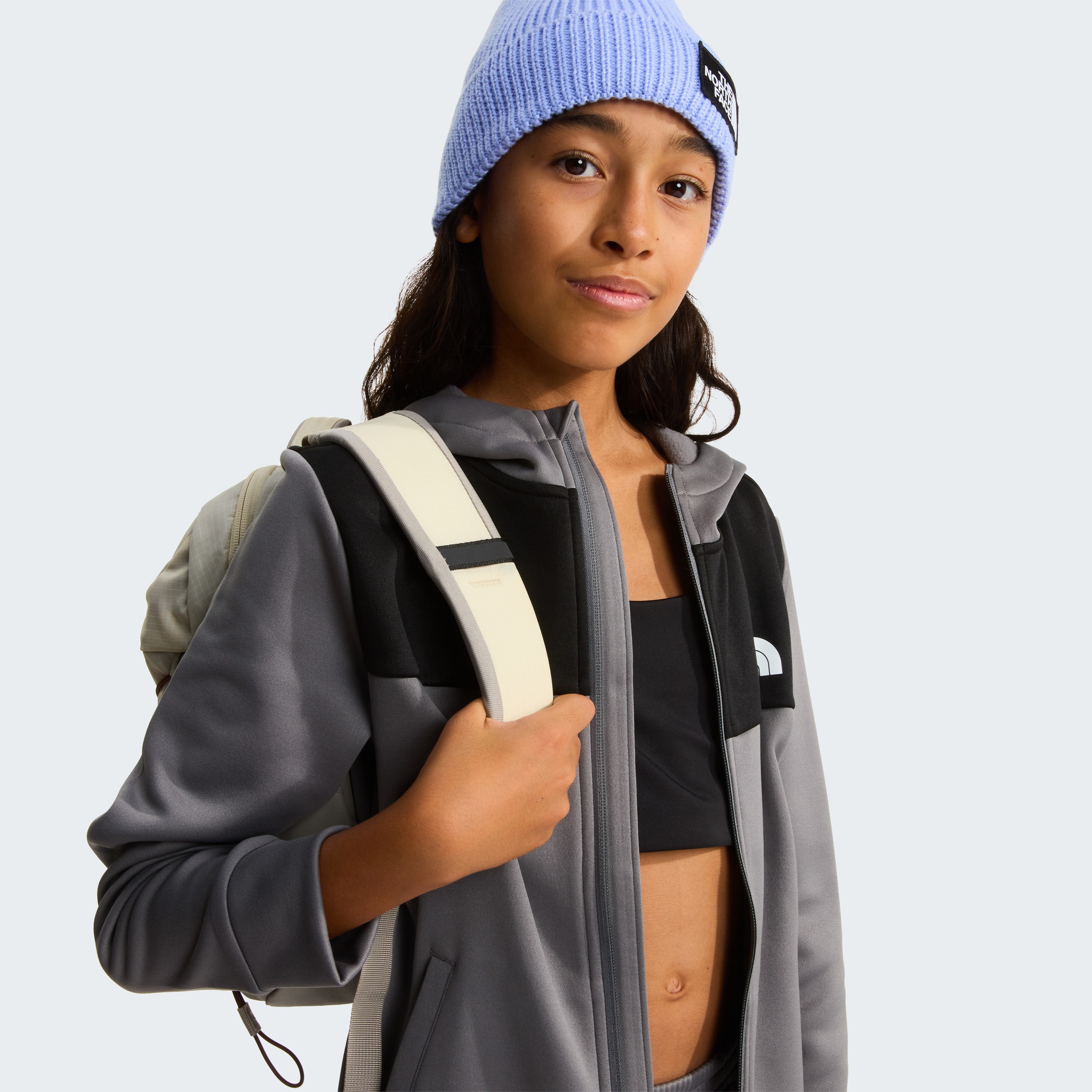 The North Face Fleecejacke »TEEN REAXION FZ HOODIE« für Jugendliche, sportlicher Stil, mit Reißverschluss