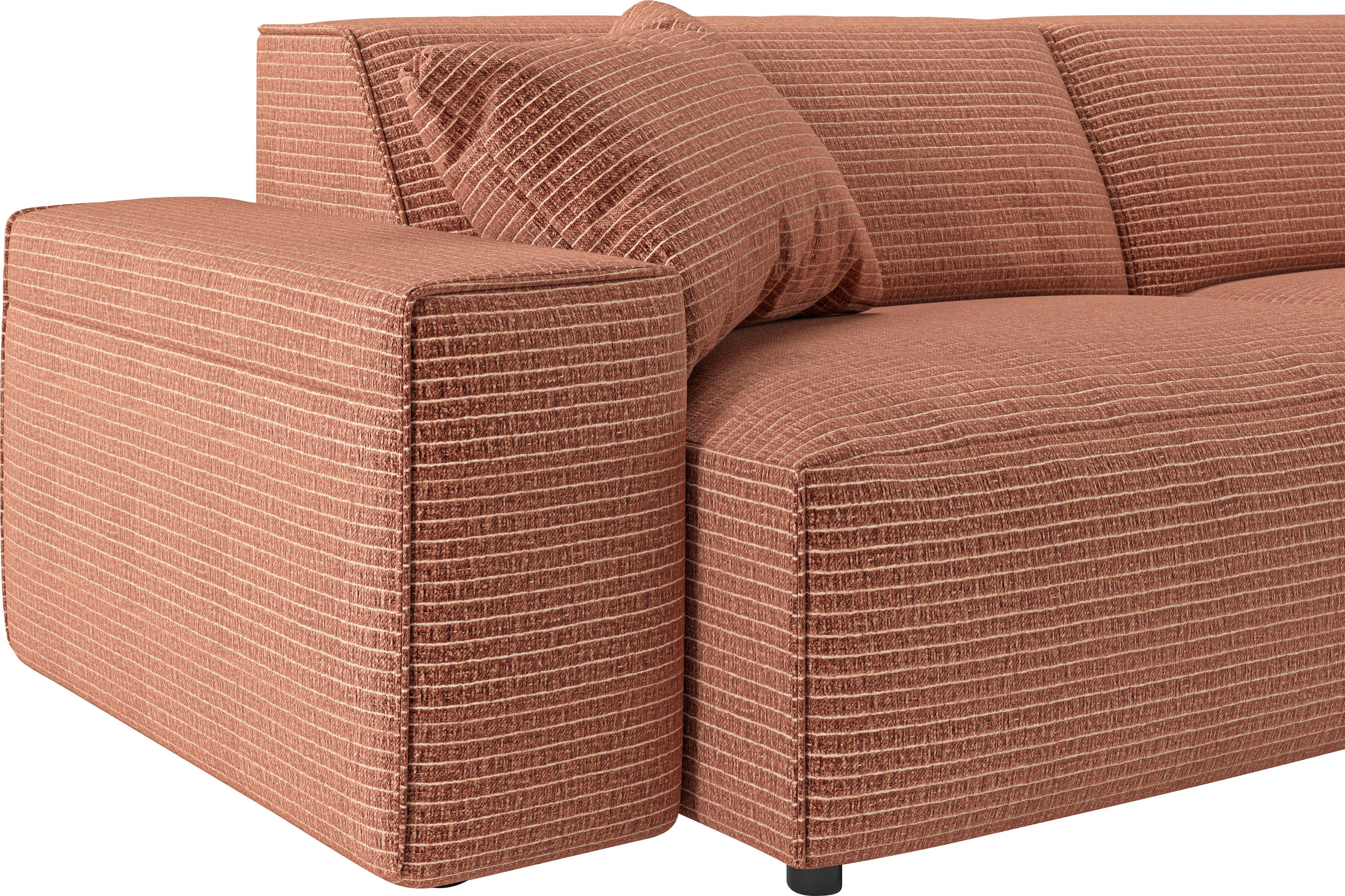 andas Big-Sofa »Glimminge  auch in Breitcord, Feincord + Easy care-Bezug,«, besondere Kedernähte Zierkissen