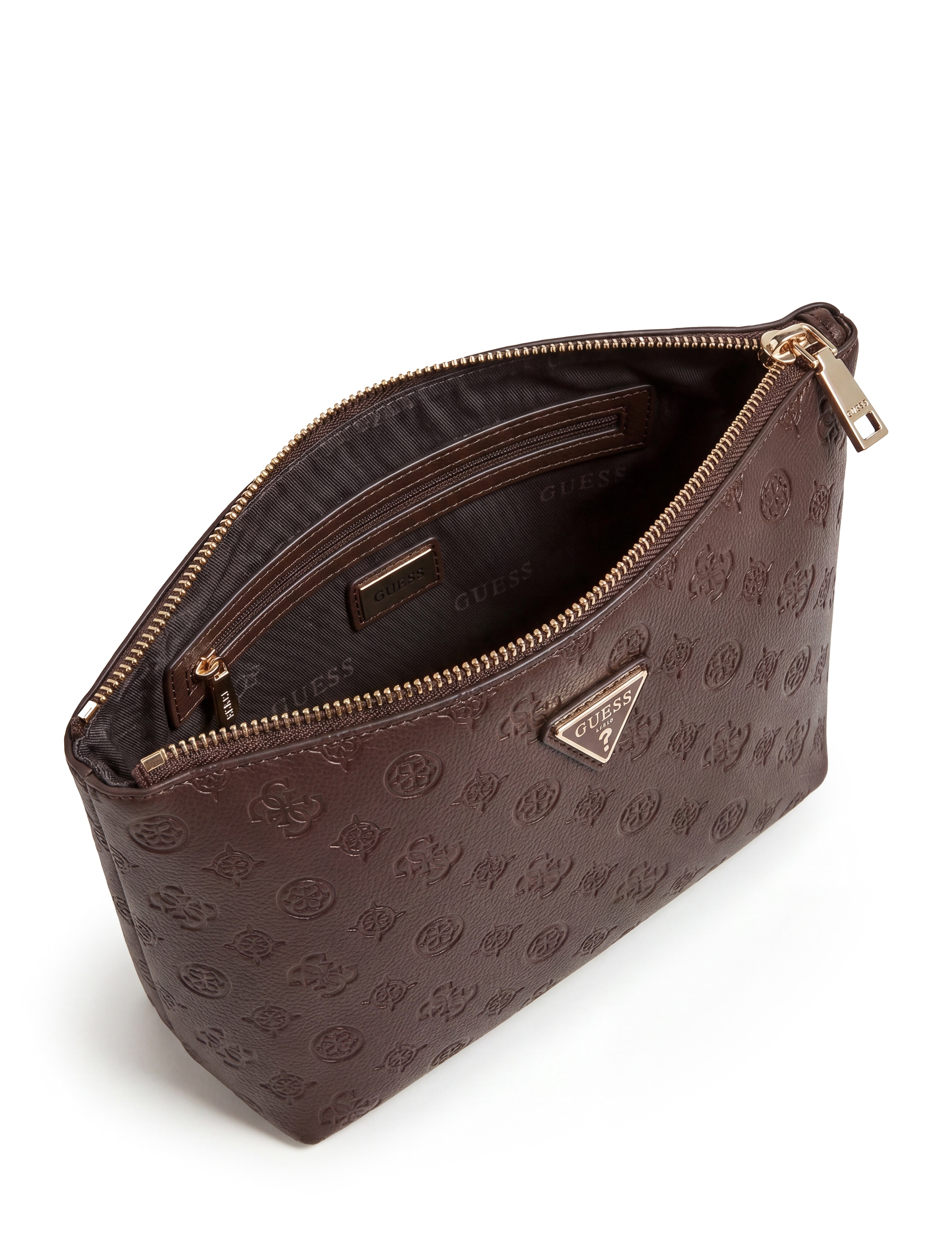 Guess Kosmetiktasche »LENWOOD TOP ZIP COSMETIC« Waschbeutel, Wash Bag, Kosmetiktasche mit Reißverschluss