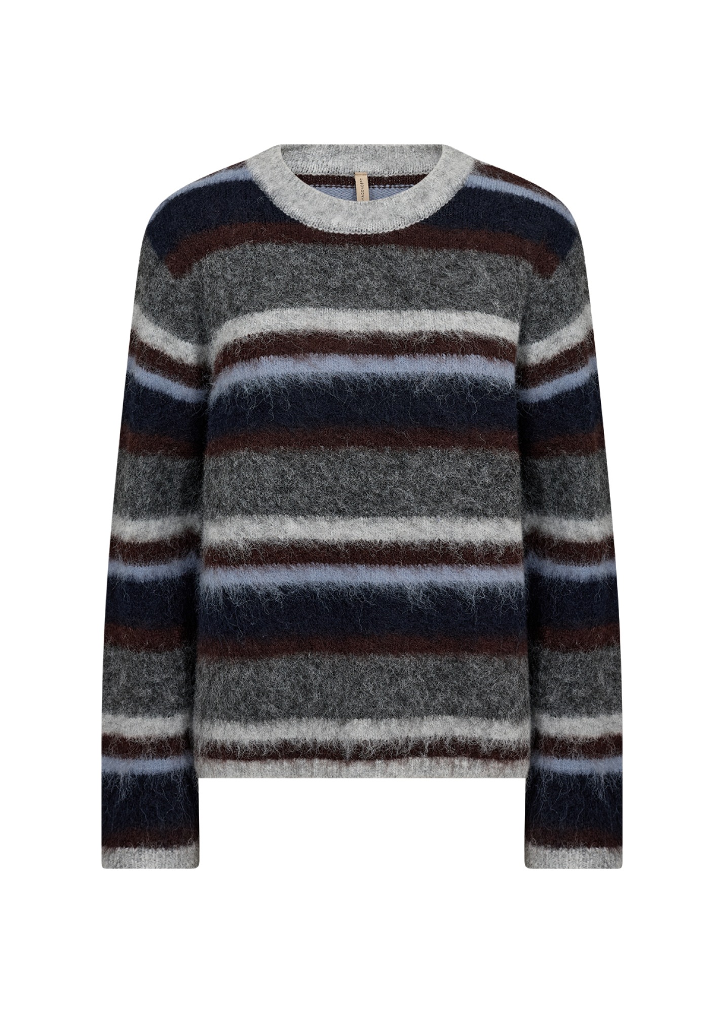 soyaconcept Strickpullover »SC-HADIL YD 2« Materialmix mit Wolle