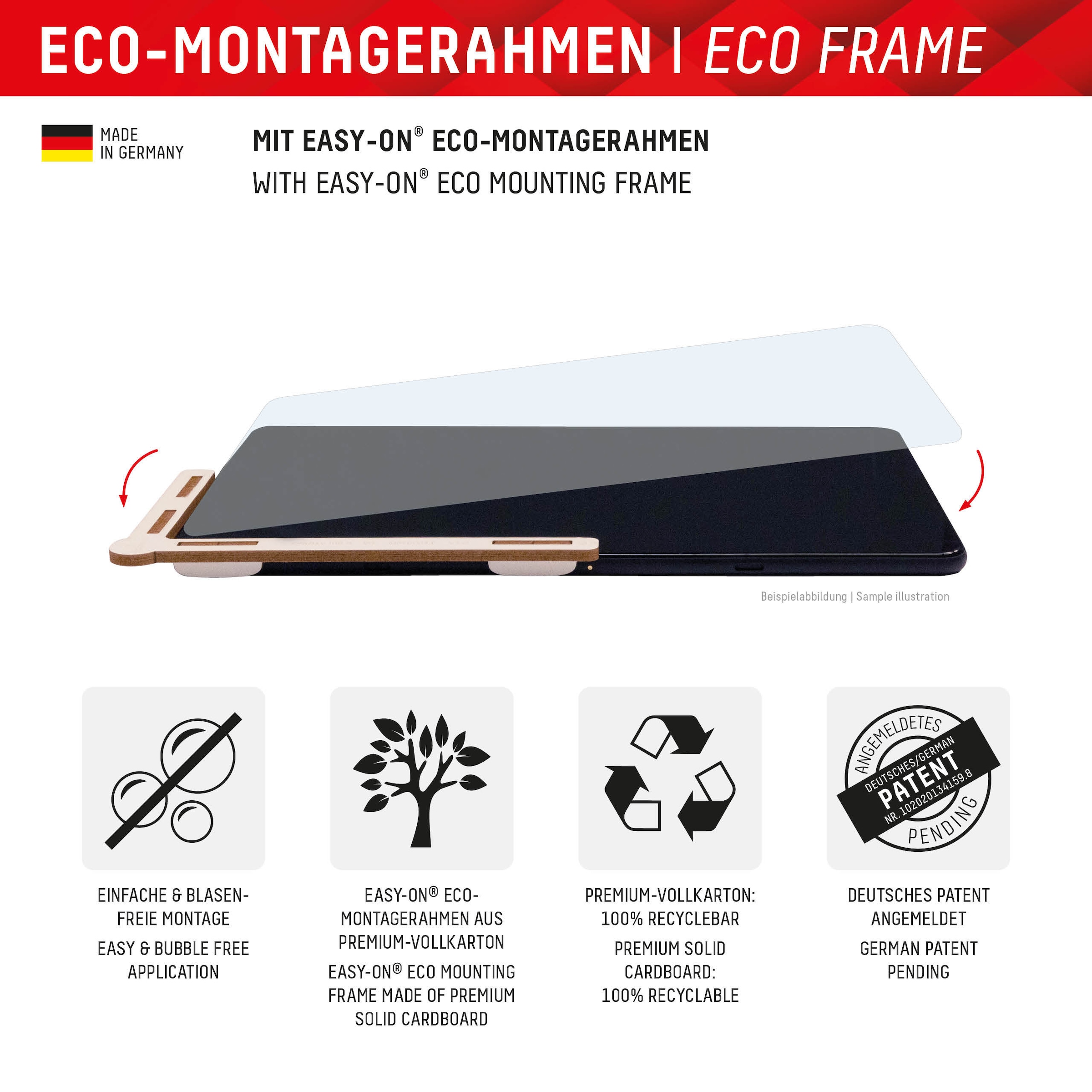 Displex Displayschutzglas »Tablet Glass« für Samsung Galaxy Tab A9+;Samsung Galaxy Tab A11+ Bildschirmschutz, Schutzglas, Splitterschutz, kratzfest