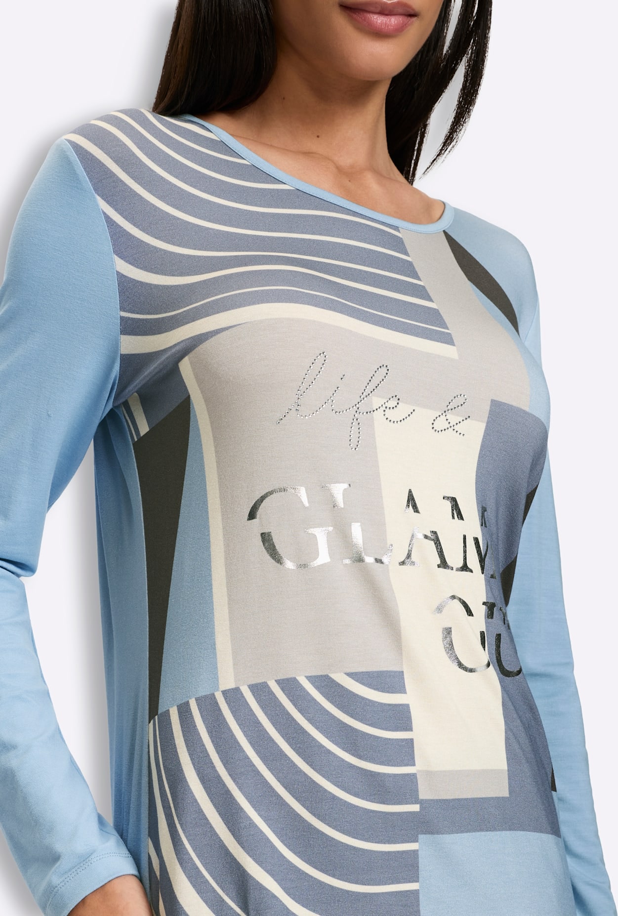 heine Langarmshirt »Druck-Shirt« 1