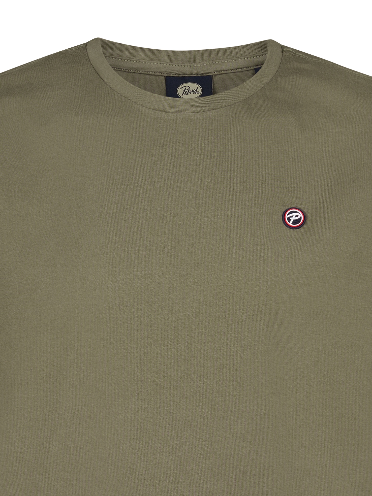 Petrol Industries Rundhalsshirt mit Logo Stickerei