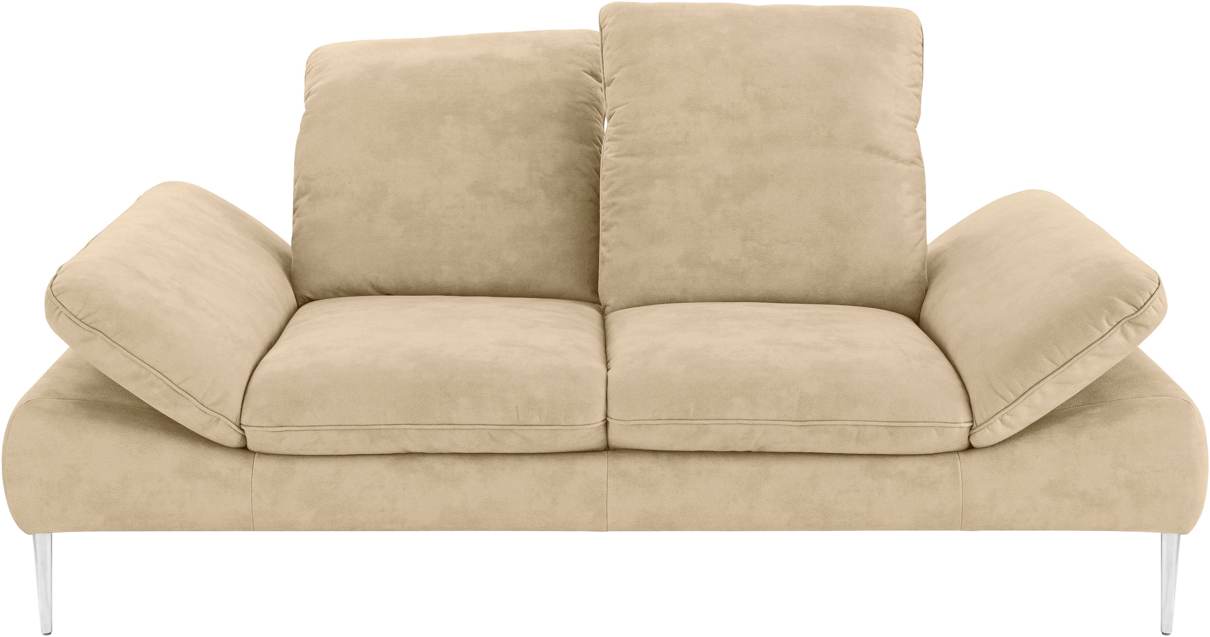 W.SCHILLIG 2-Sitzer »enjoy&MORE« mit Sitztiefenverstellung, Füße silber matt, Breite 202 cm