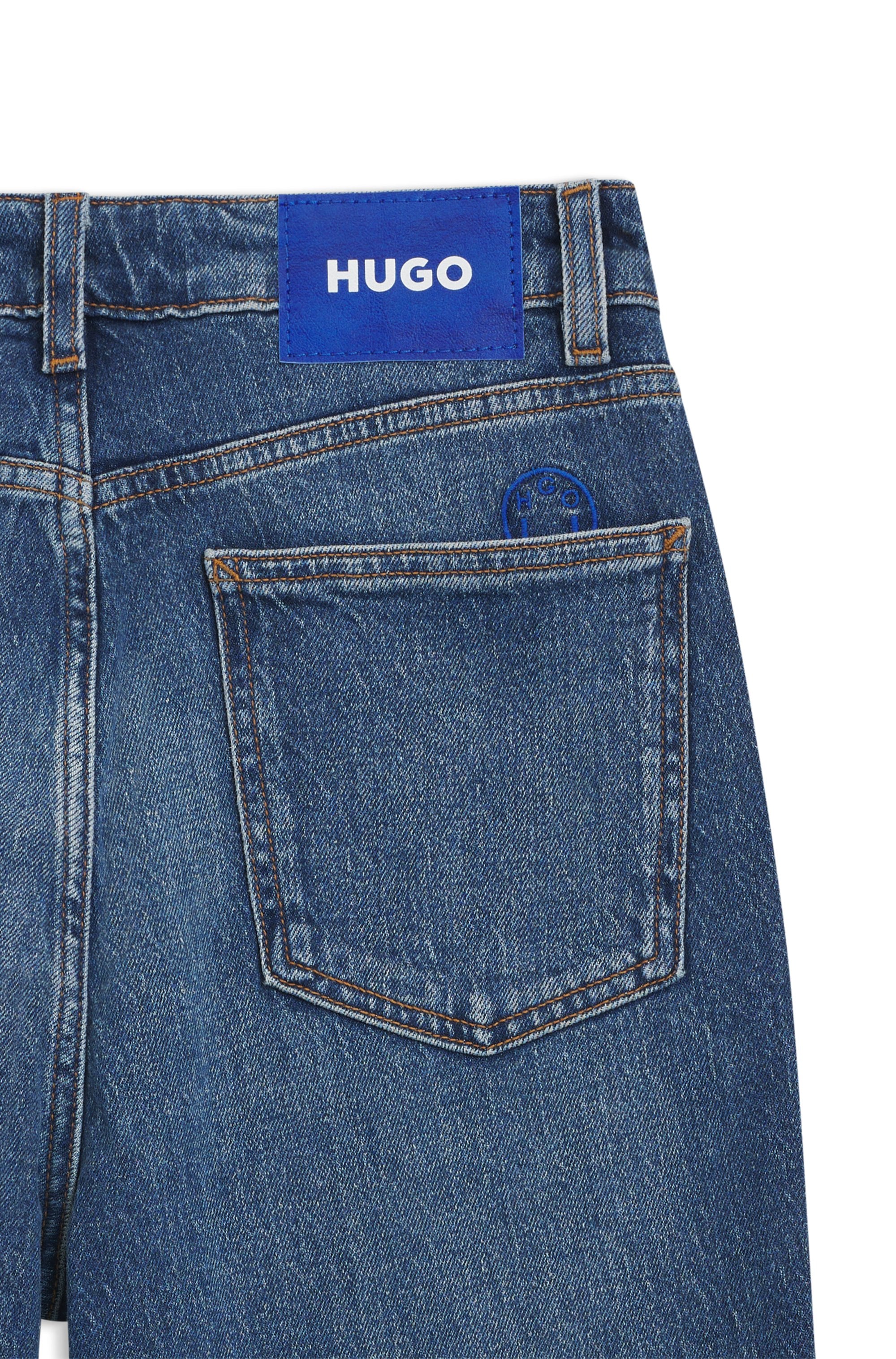 HUGO Blue Mom-Jeans »Noe« Straight Fit Jeans mit hoher Leibhöhe