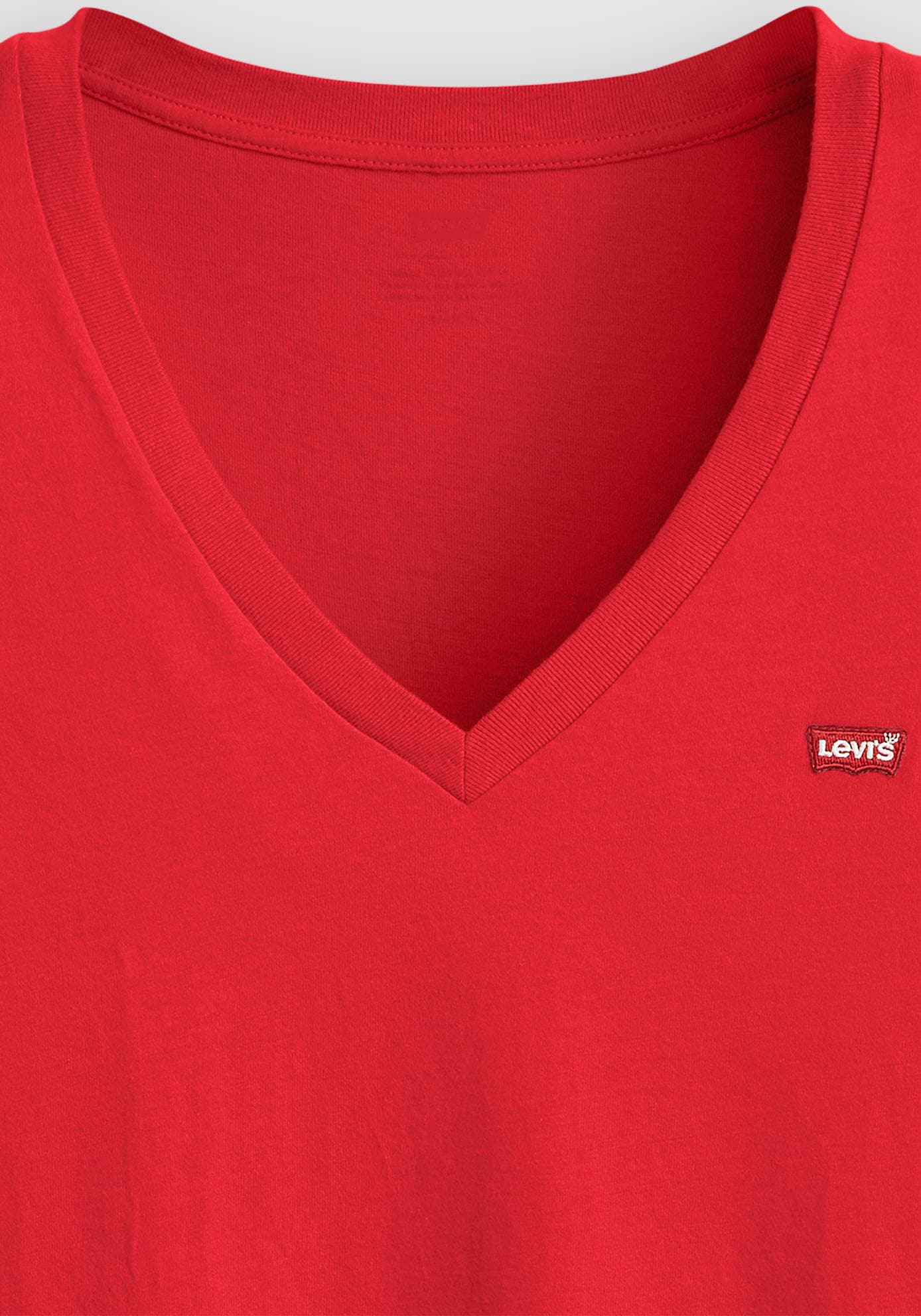 Levi's® V-Shirt »Perfect Tee« mit kleinem Batwing- Logo