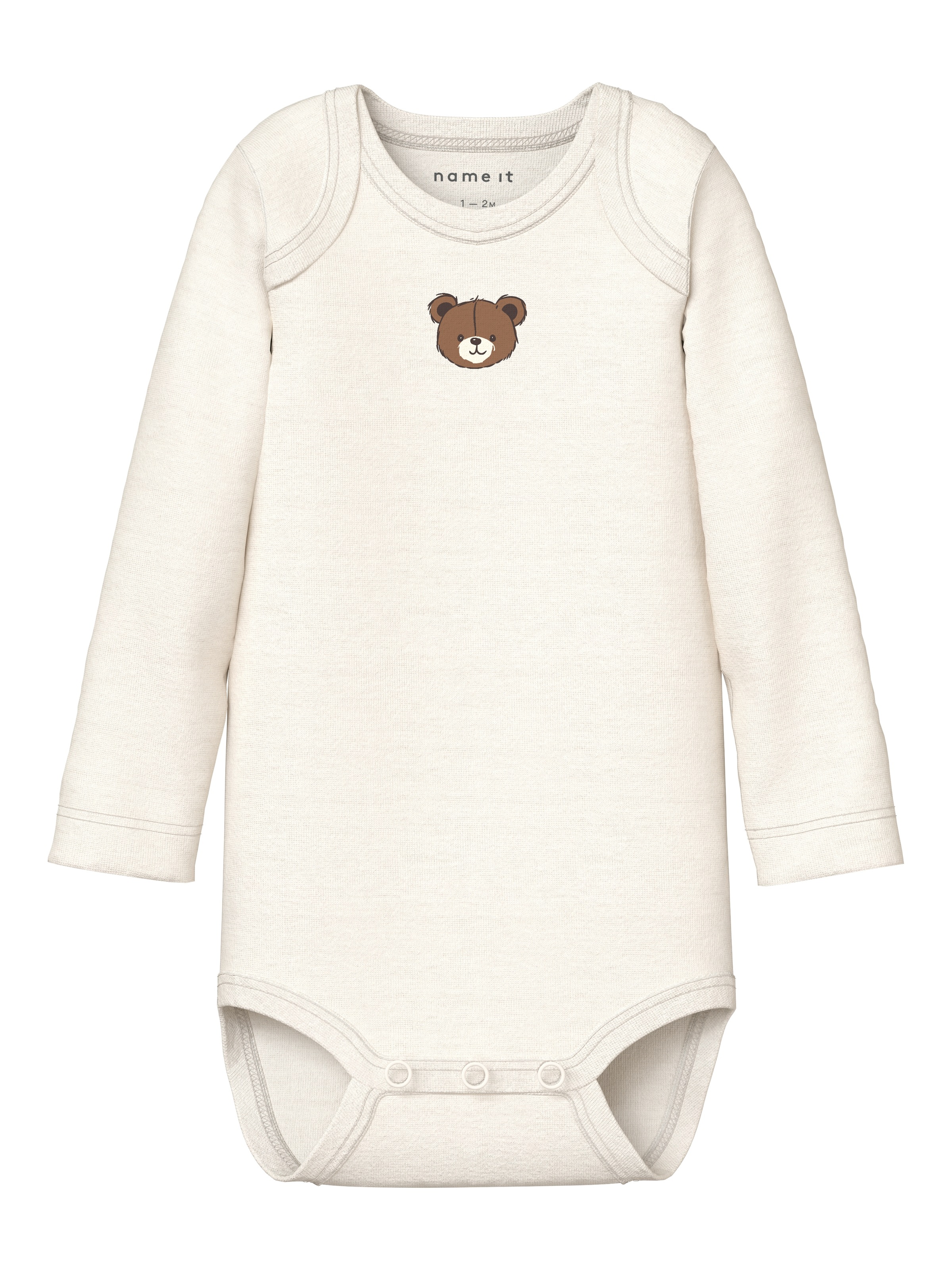 Name It Langarmbody »NBNBODY 3P LS PUMICE BEAR NOOS« Packung, 3 tlg.
