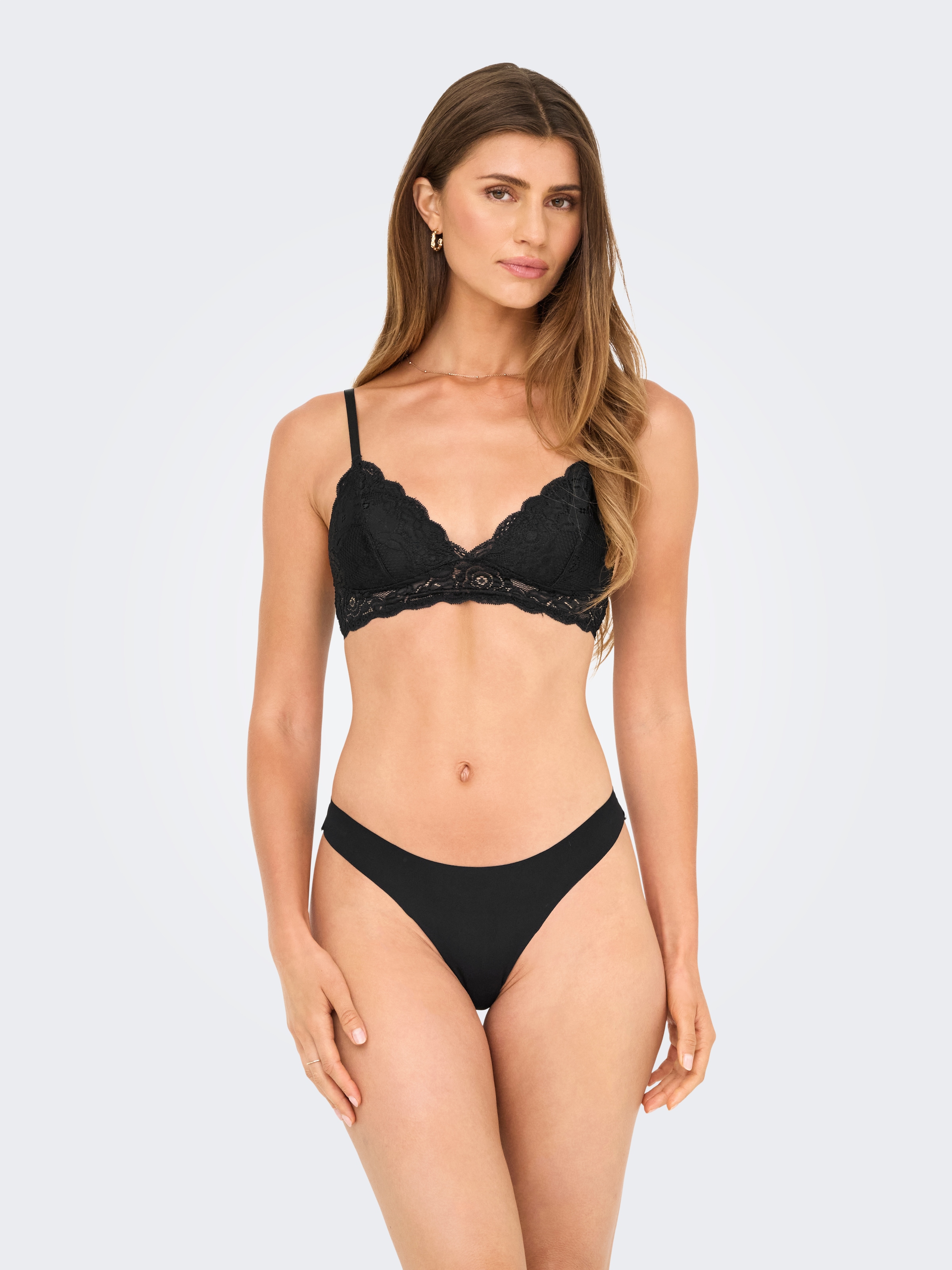 ONLY Brasilslip »ONLCHLOE LACE BRAZIL 3-PACK NOOS ACC«, (Packung, 3 St.)