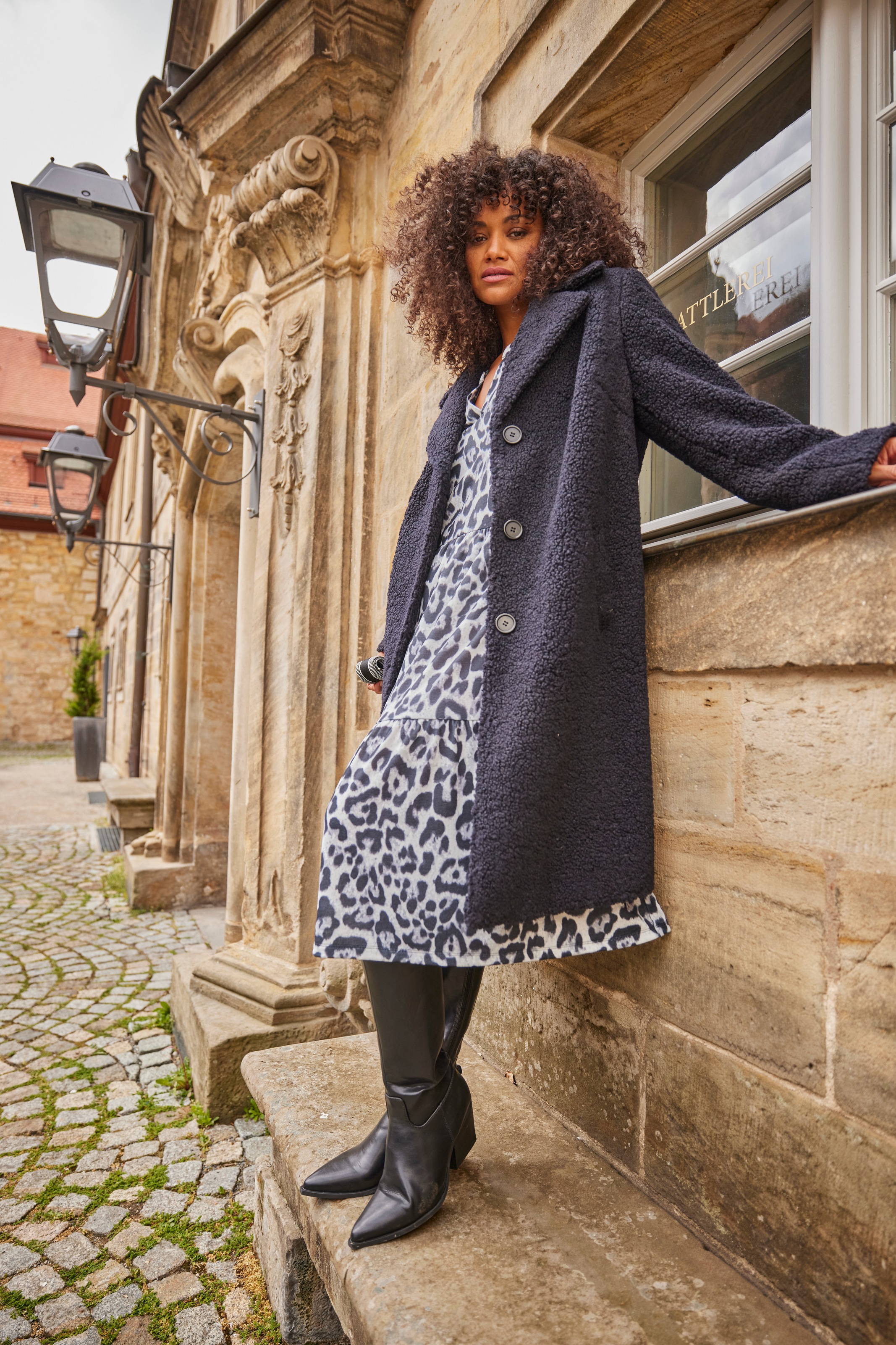Aniston PLUS Druckkleid, in schönem Animal-Print - NEUE KOLLEKTION