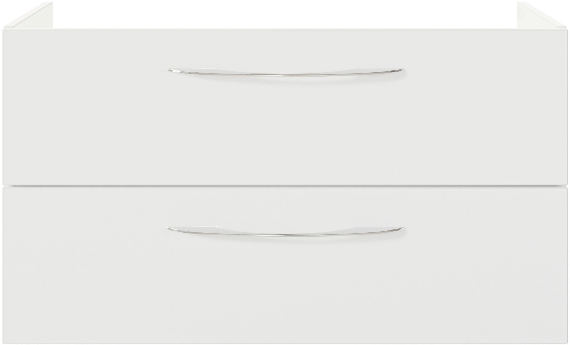 Saphir Badmöbel-Set »Serie 4035 2-teilig, Keramikwaschtisch mit LED-Spiegelschrank«, (Set), 90 cm breit, inkl. Türdämpfer, 2 Schubladen, 3 Türen, 6 Einlegeböden