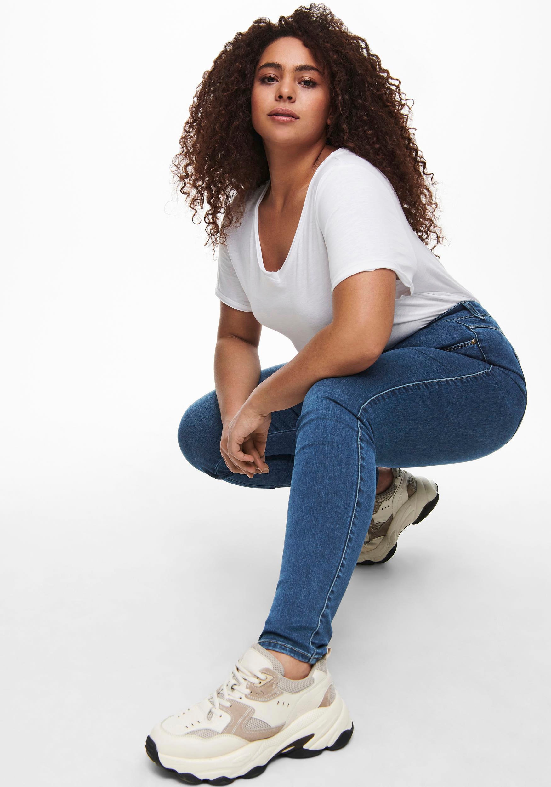ONLY CARMAKOMA High-waist-Jeans »CARAUGUSTA HW SK DNM«