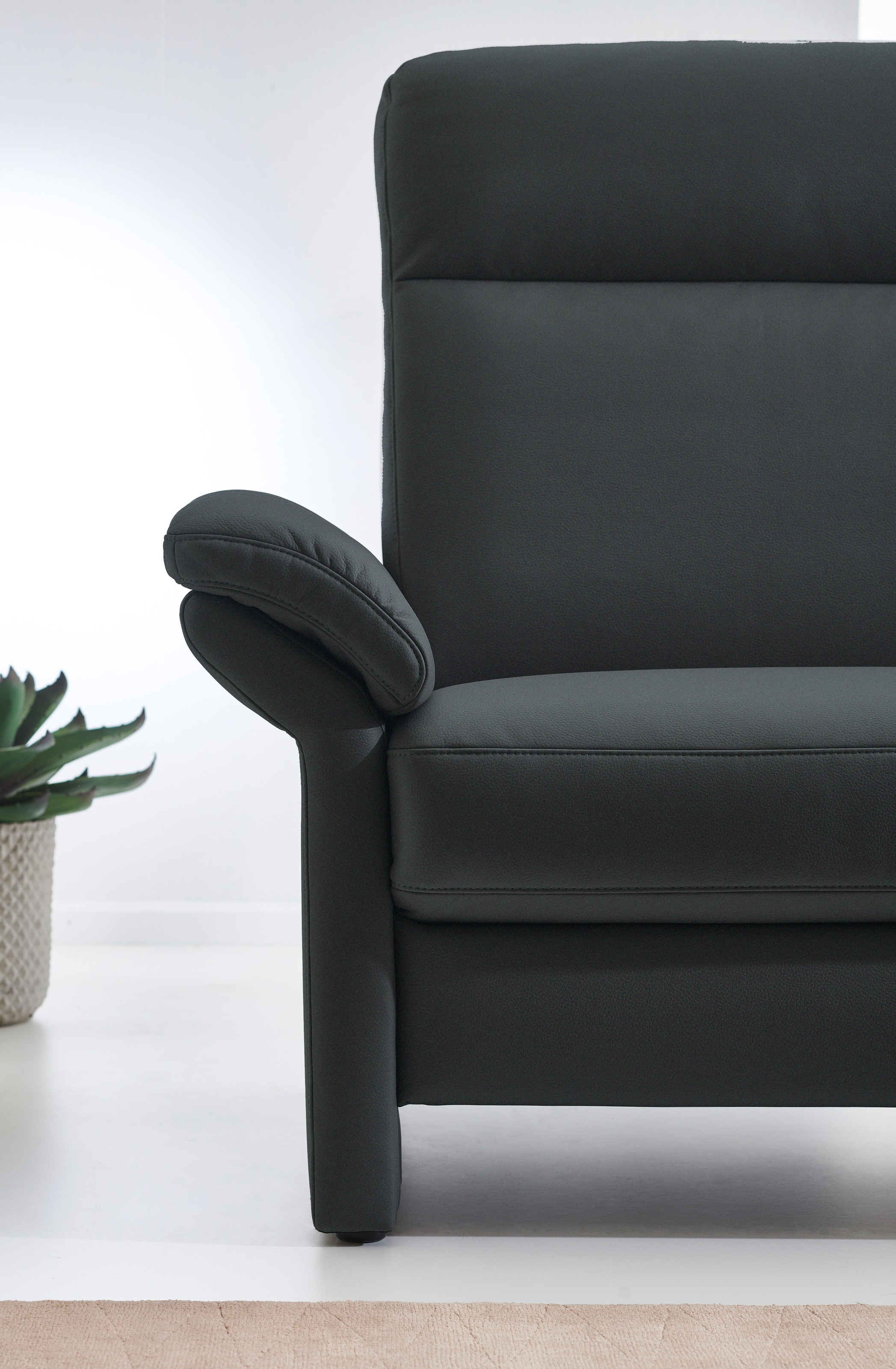 Places of Style 3-Sitzer »Senise, Breite 202 cm«, mit Armverstellung, Federkern