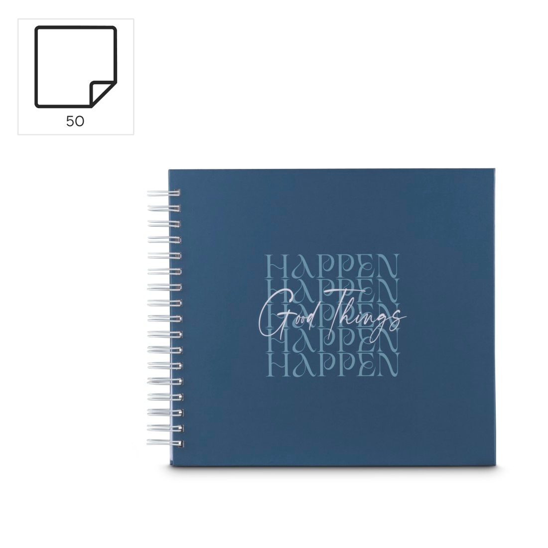 Hama Fotoalbum »Fotoalbum Spiralalbum "Good Things", 28x24 cm, 50 weiße Seiten, Happen«